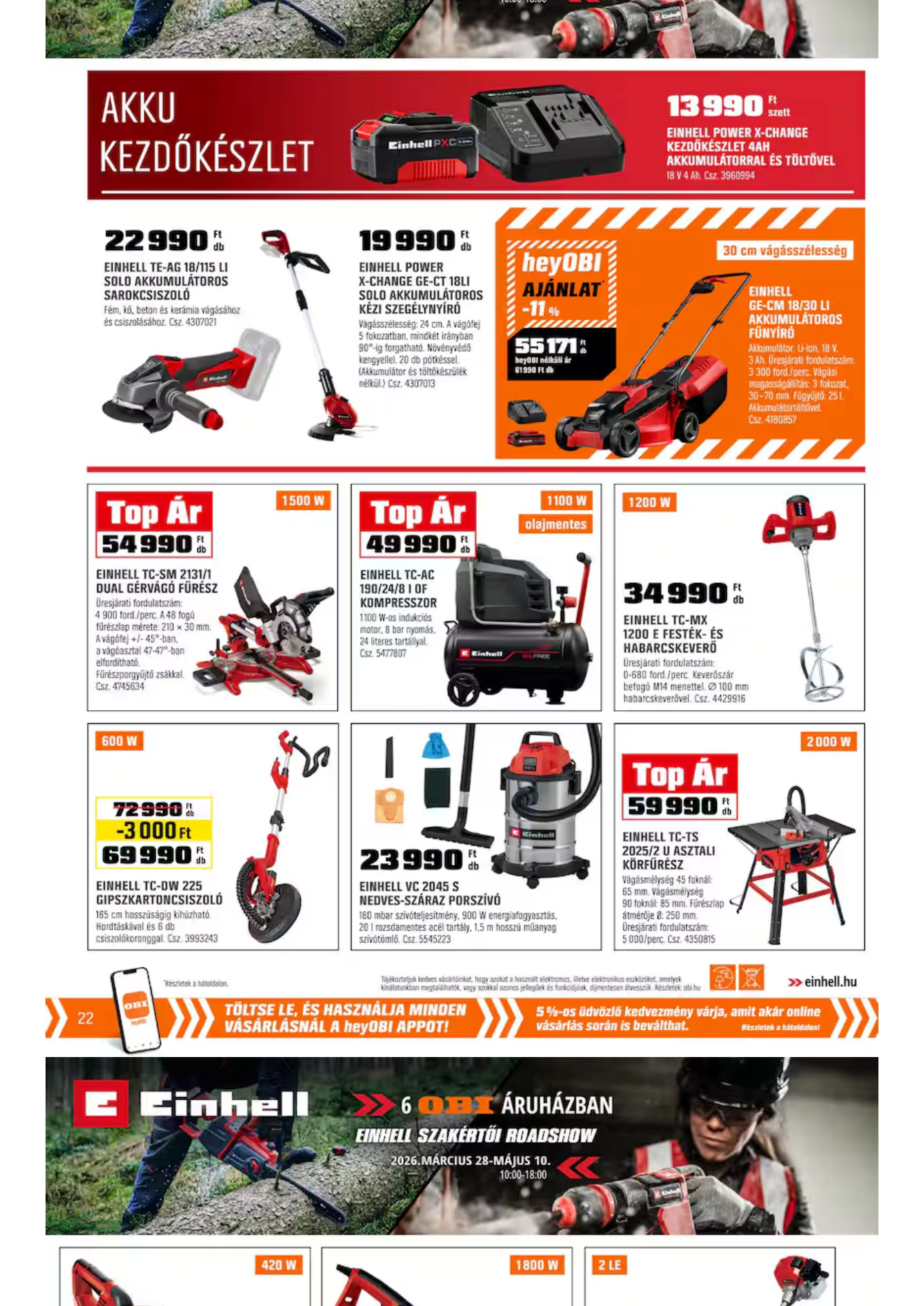 obi akciós újság 19 oldal