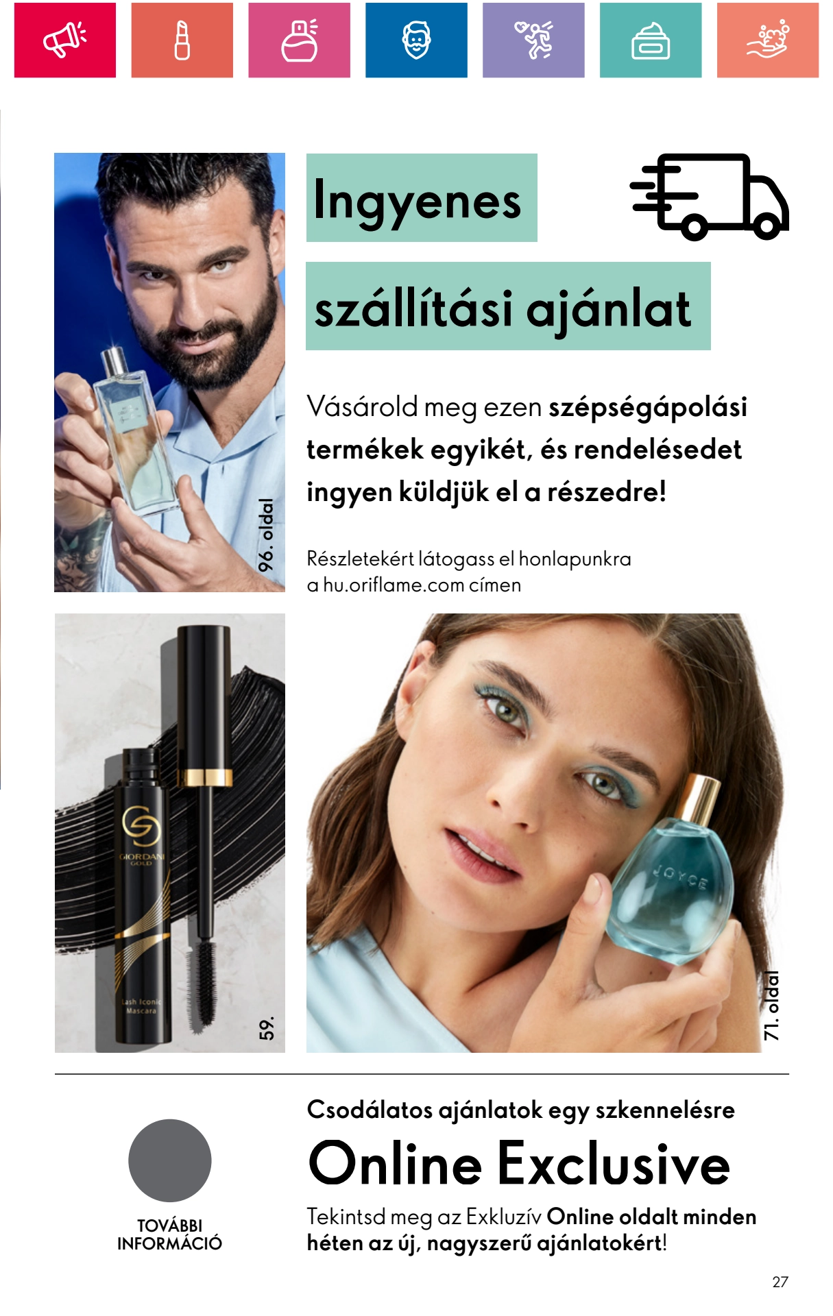 oriflame akciós újság 27 oldal