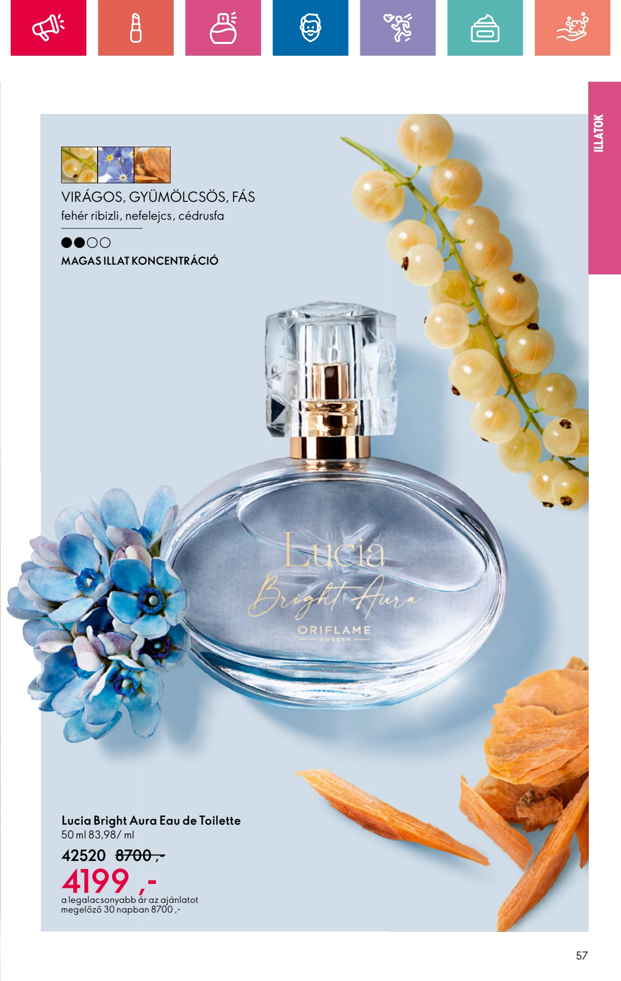 oriflame akciós újság 57 oldal