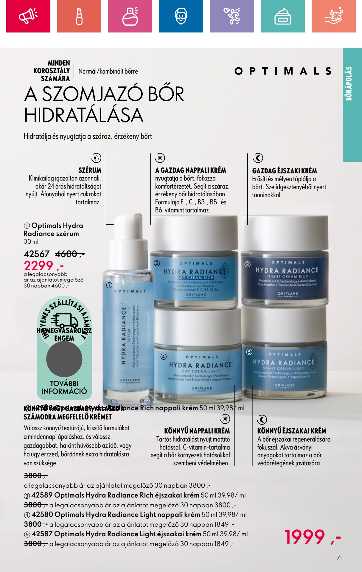 oriflame akciós újság 71 oldal