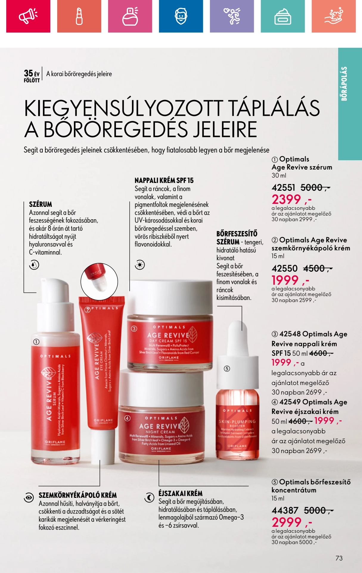 oriflame akciós újság 73 oldal