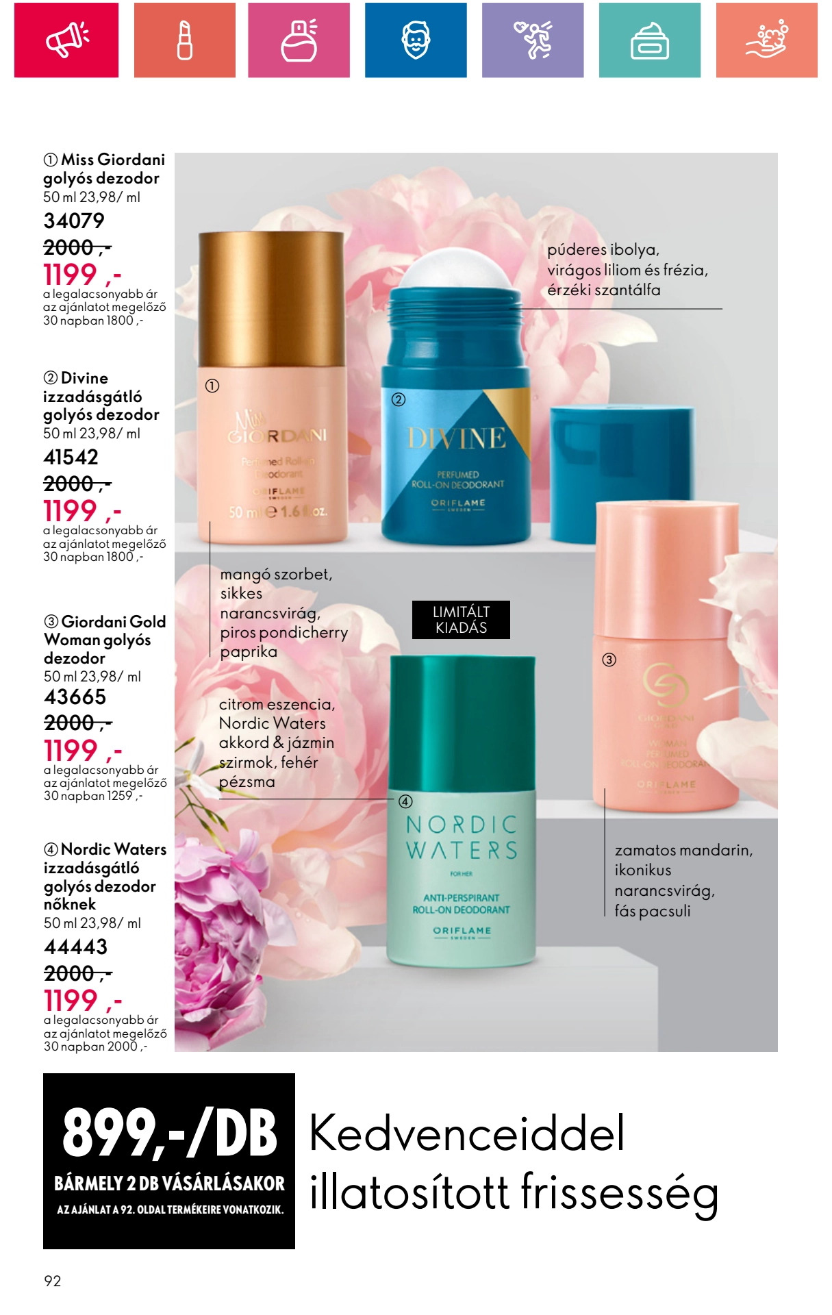 oriflame akciós újság 92 oldal