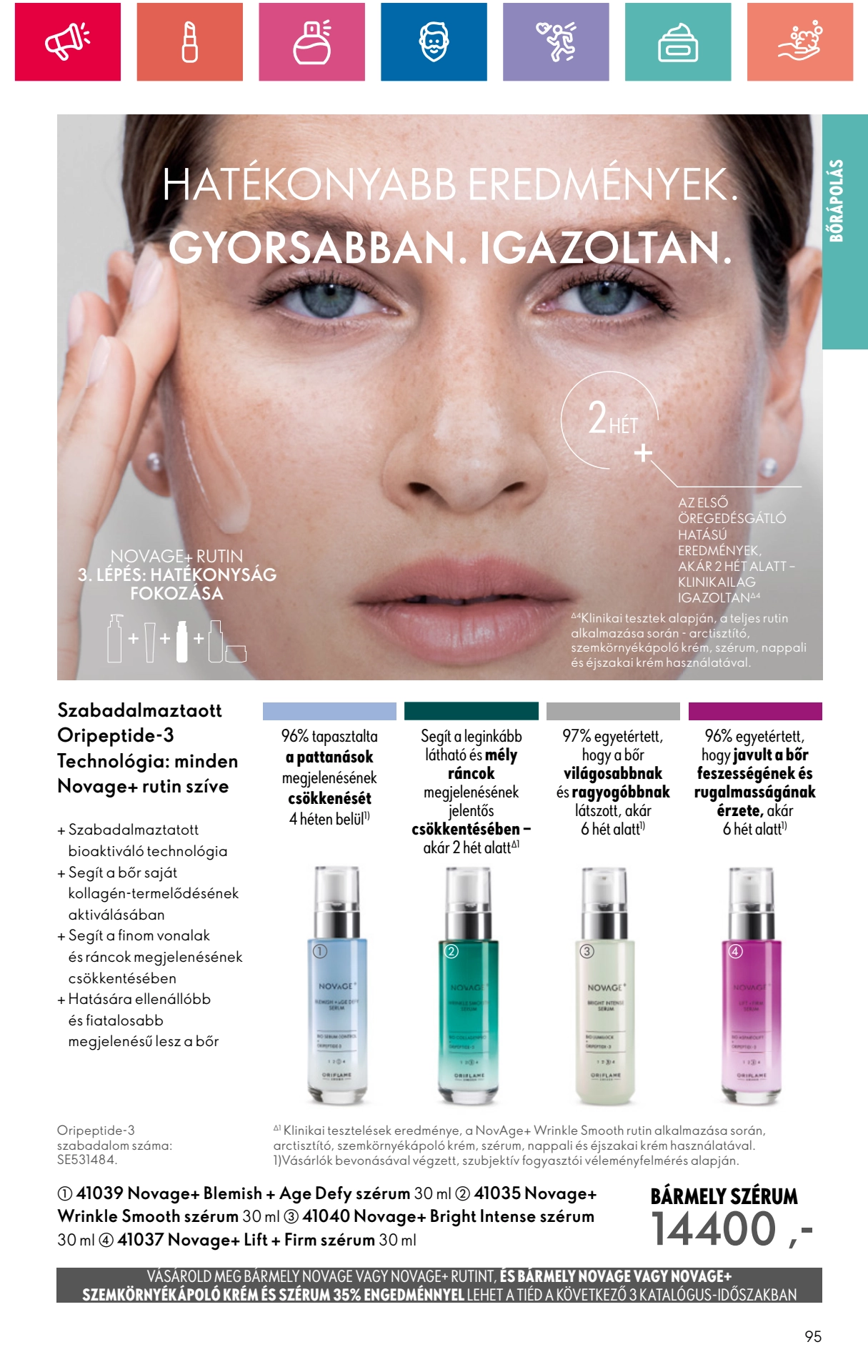 oriflame akciós újság 95 oldal