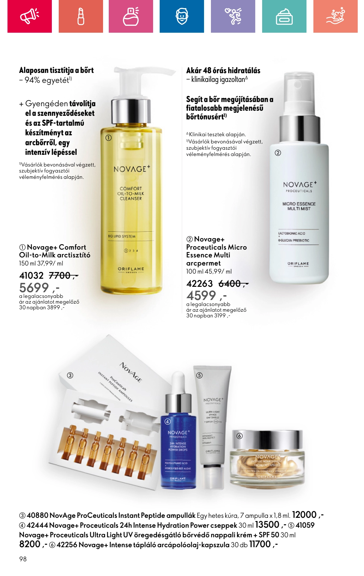 oriflame akciós újság 98 oldal