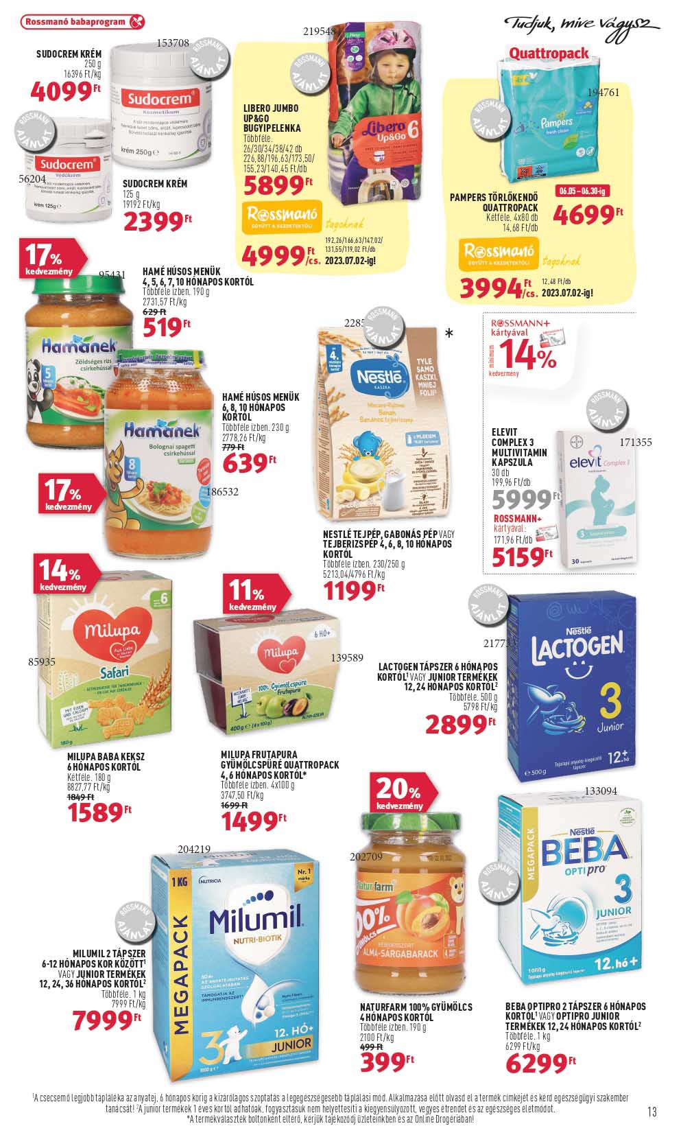 rossmann-2 akciós újság 13 oldal