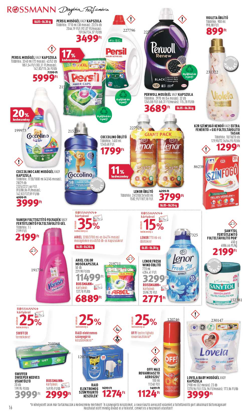 rossmann-2 akciós újság 16 oldal