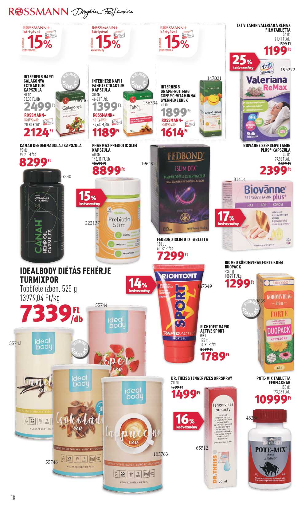 rossmann-2 akciós újság 18 oldal