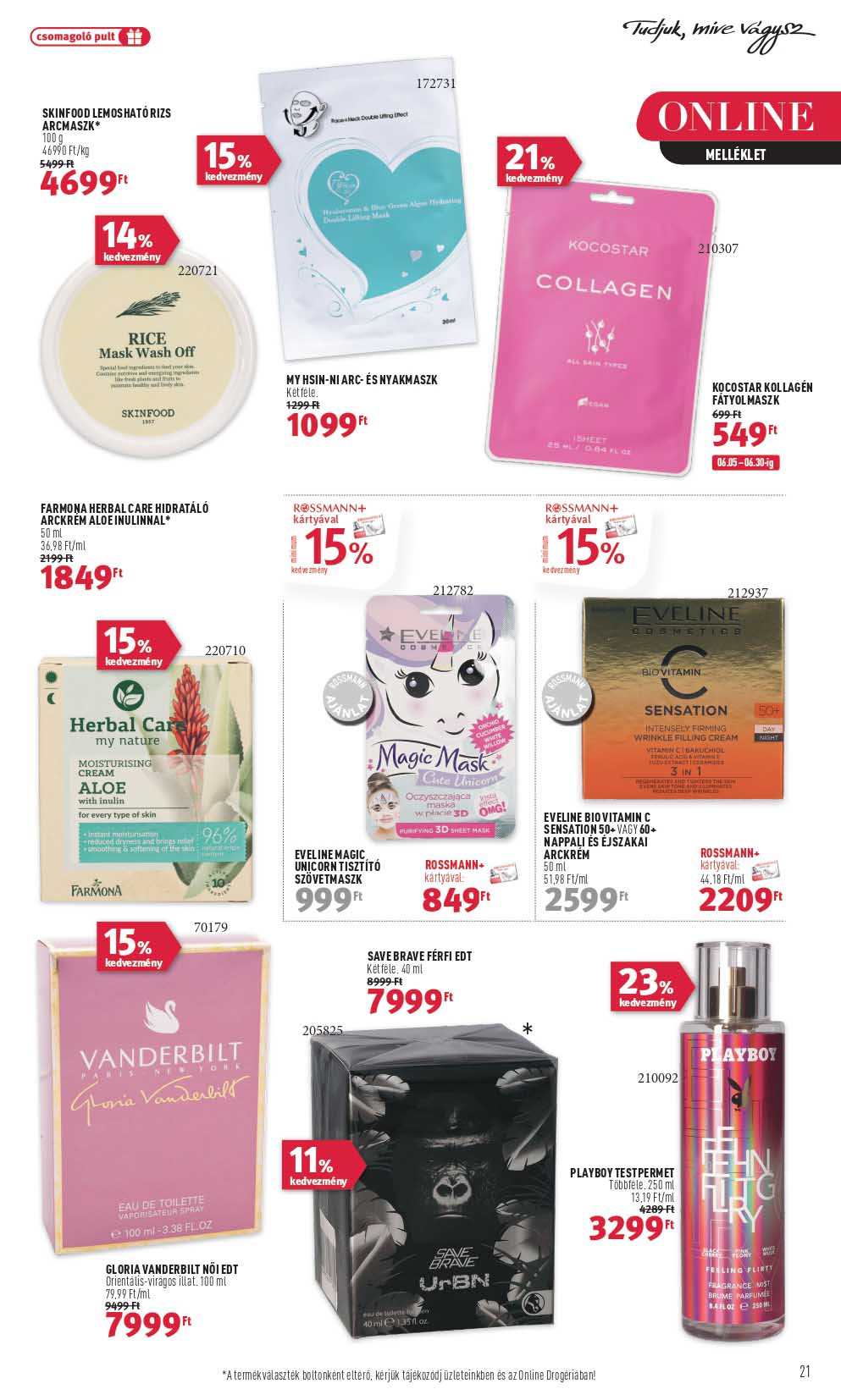 rossmann-2 akciós újság 21 oldal