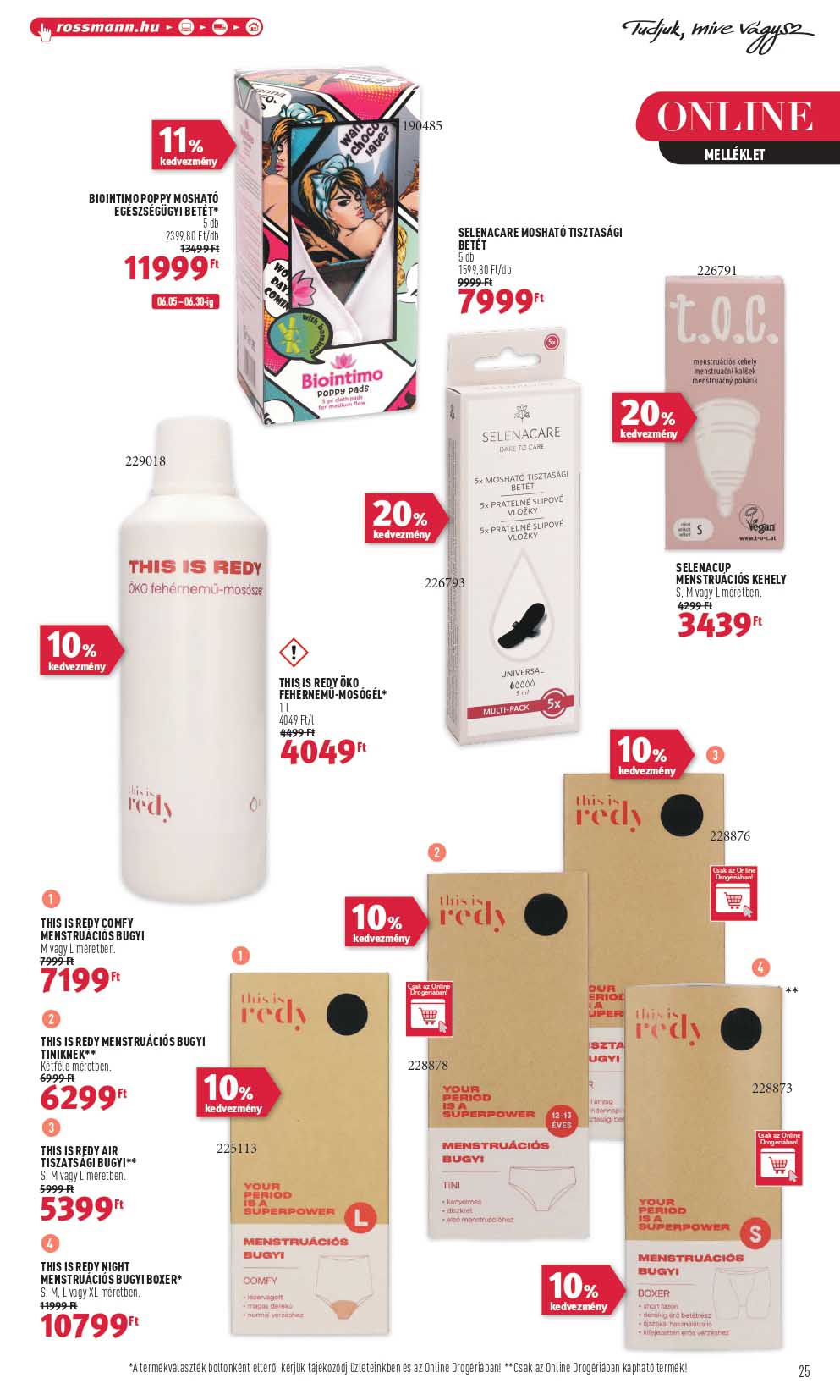 rossmann-2 akciós újság 25 oldal