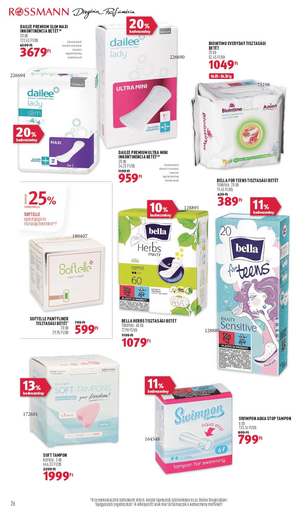 rossmann-2 akciós újság 26 oldal