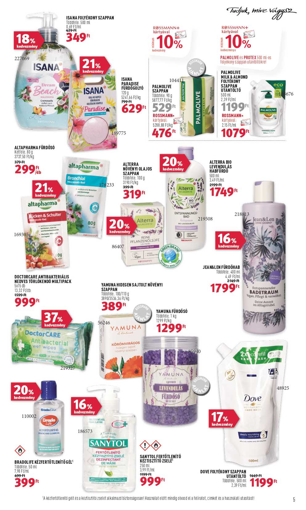 rossmann-2 akciós újság 5 oldal