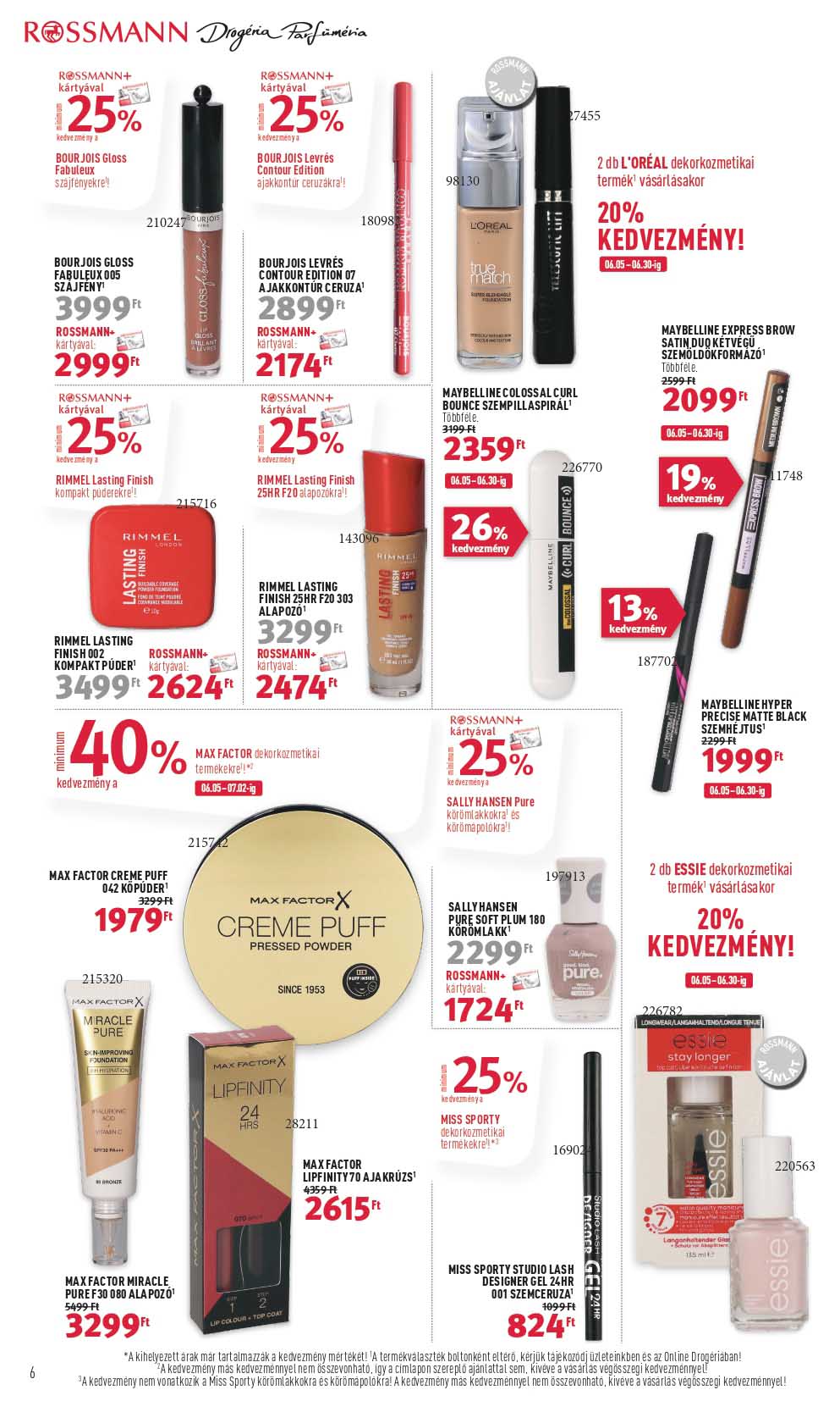 rossmann-2 akciós újság 6 oldal