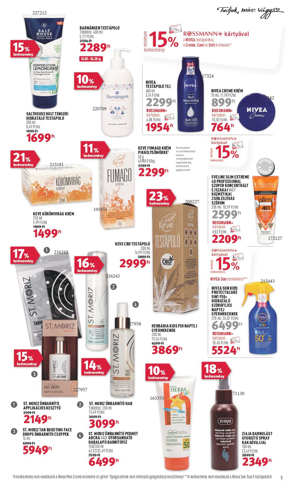 rossmann-2 akciós újság 9 oldal