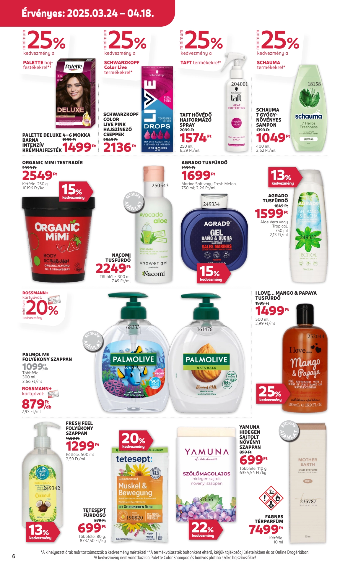 rossmann akciós újság 6 oldal