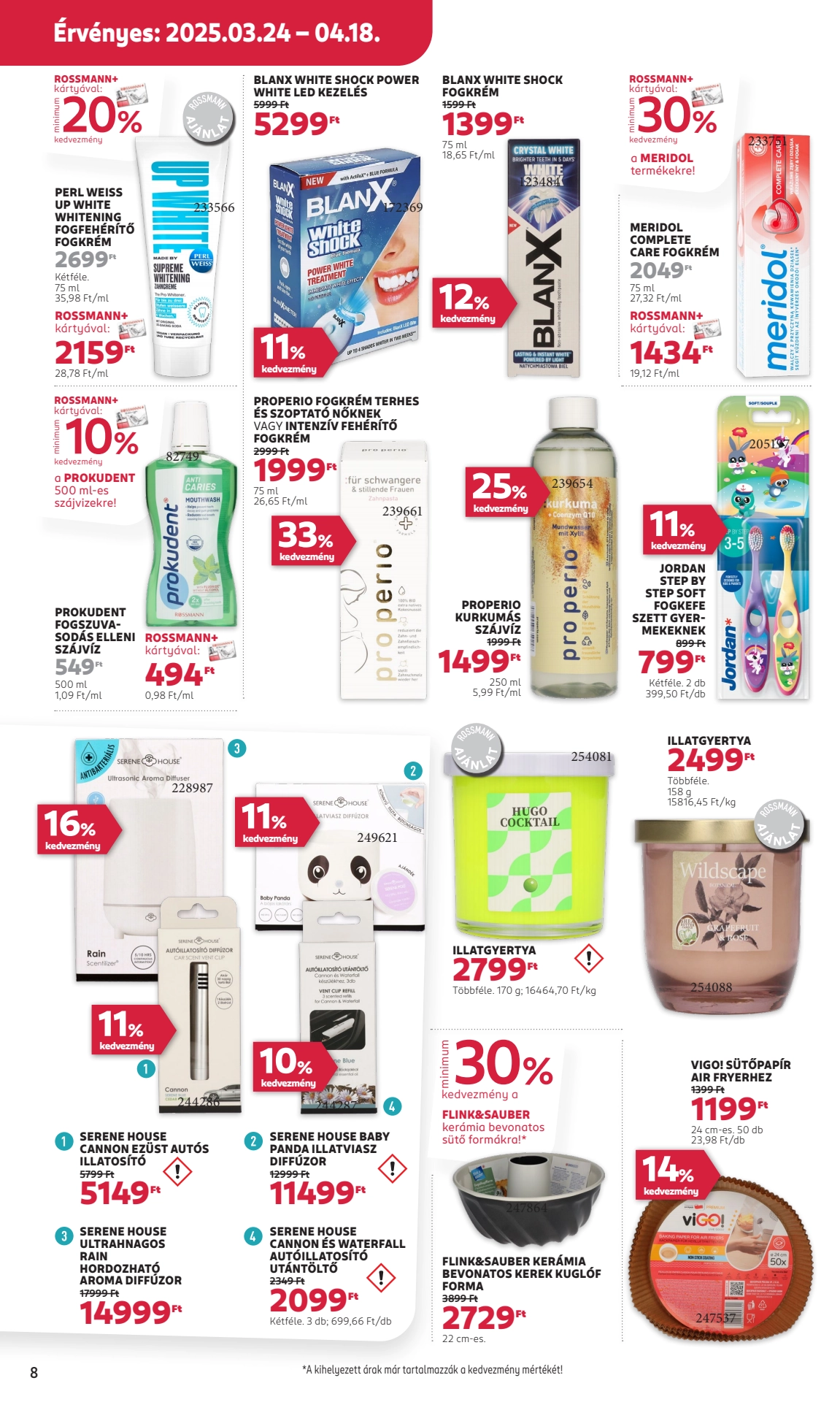 rossmann akciós újság 8 oldal