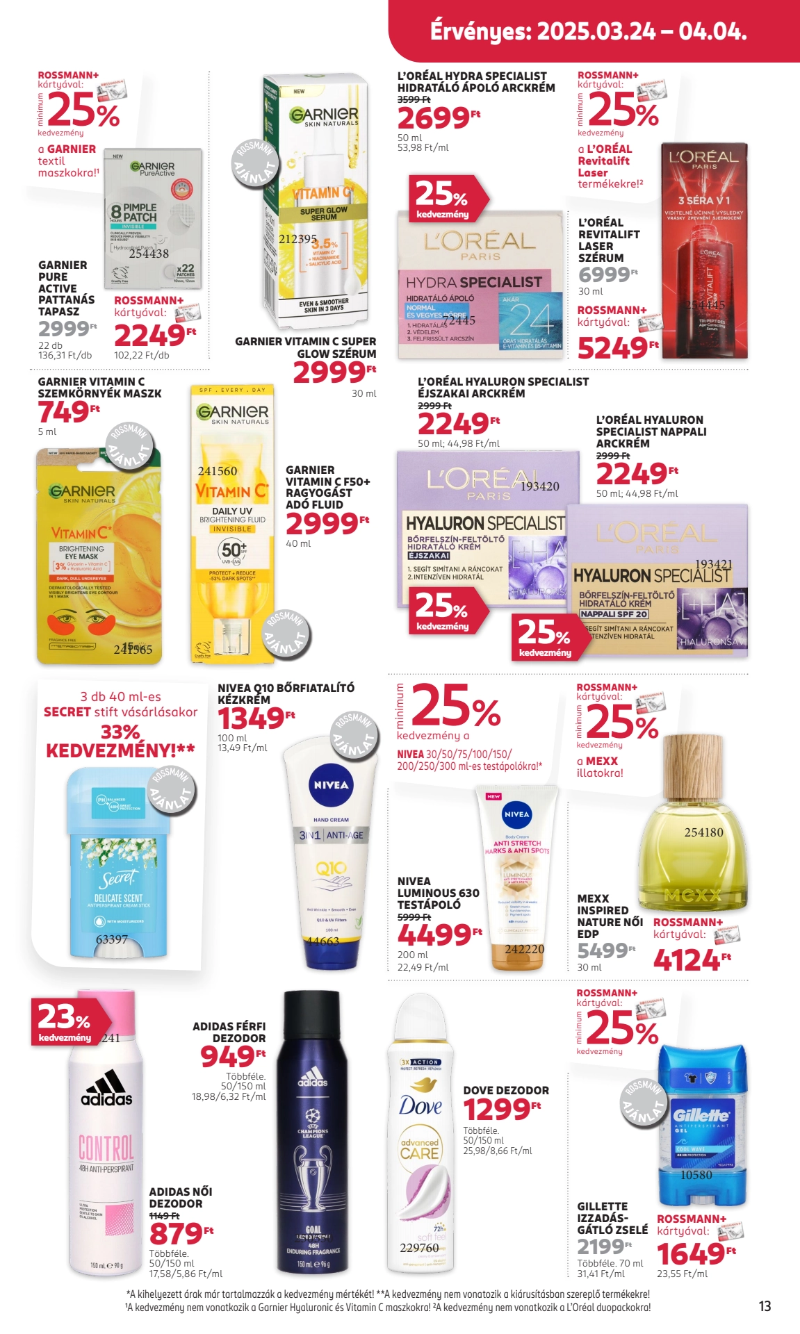 rossmann akciós újság 15 oldal