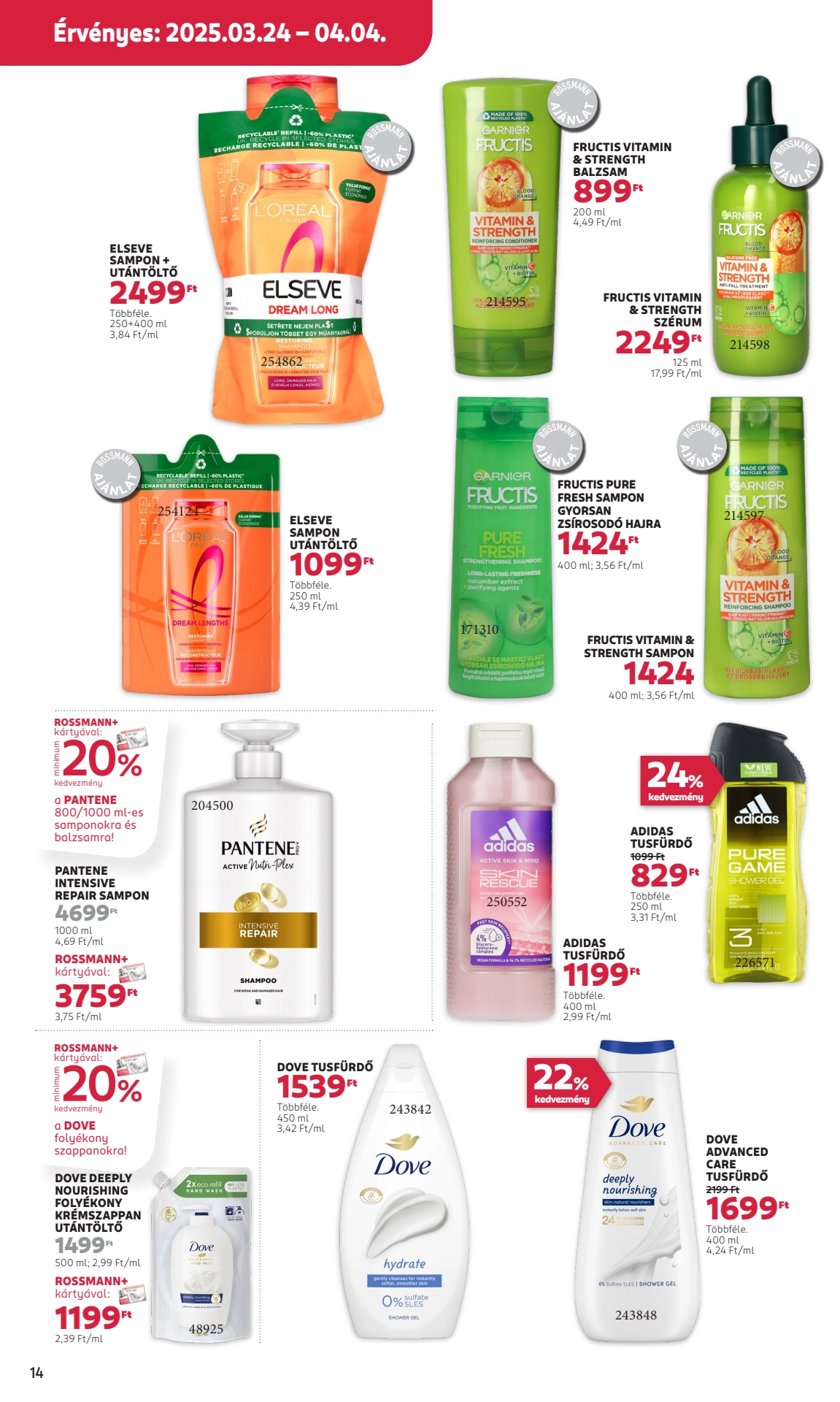 rossmann akciós újság 16 oldal