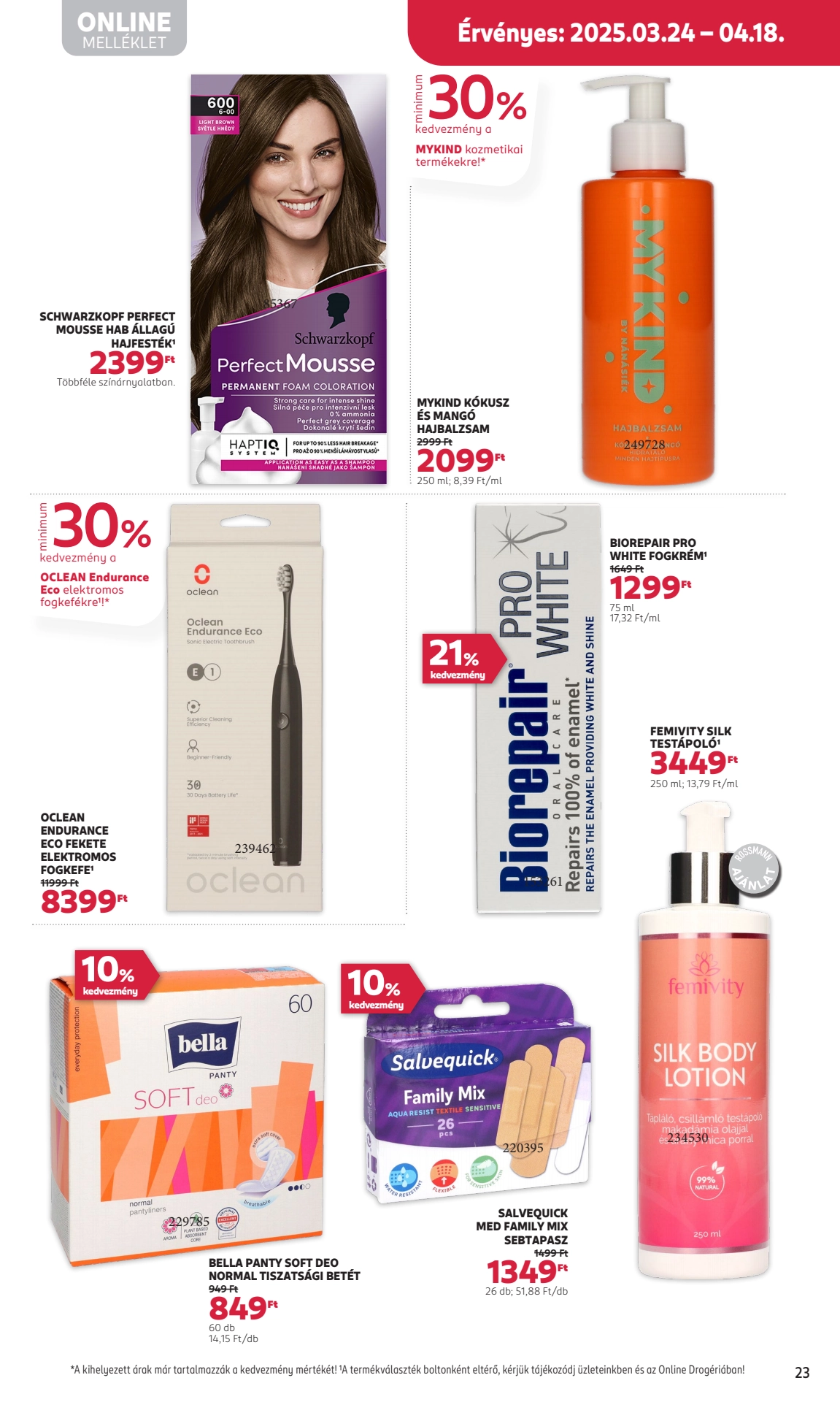 rossmann akciós újság 25 oldal