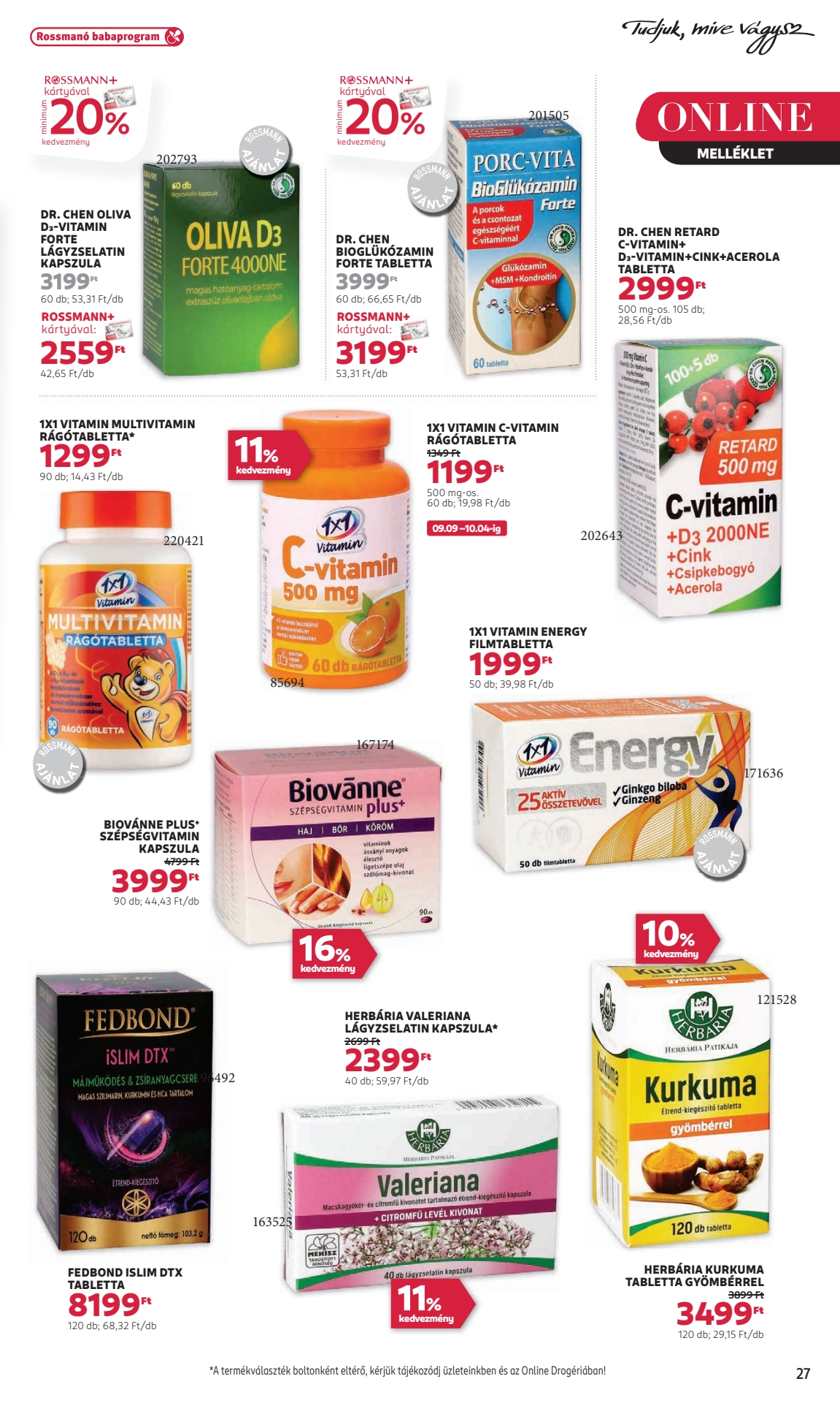 rossmann akciós újság 29 oldal