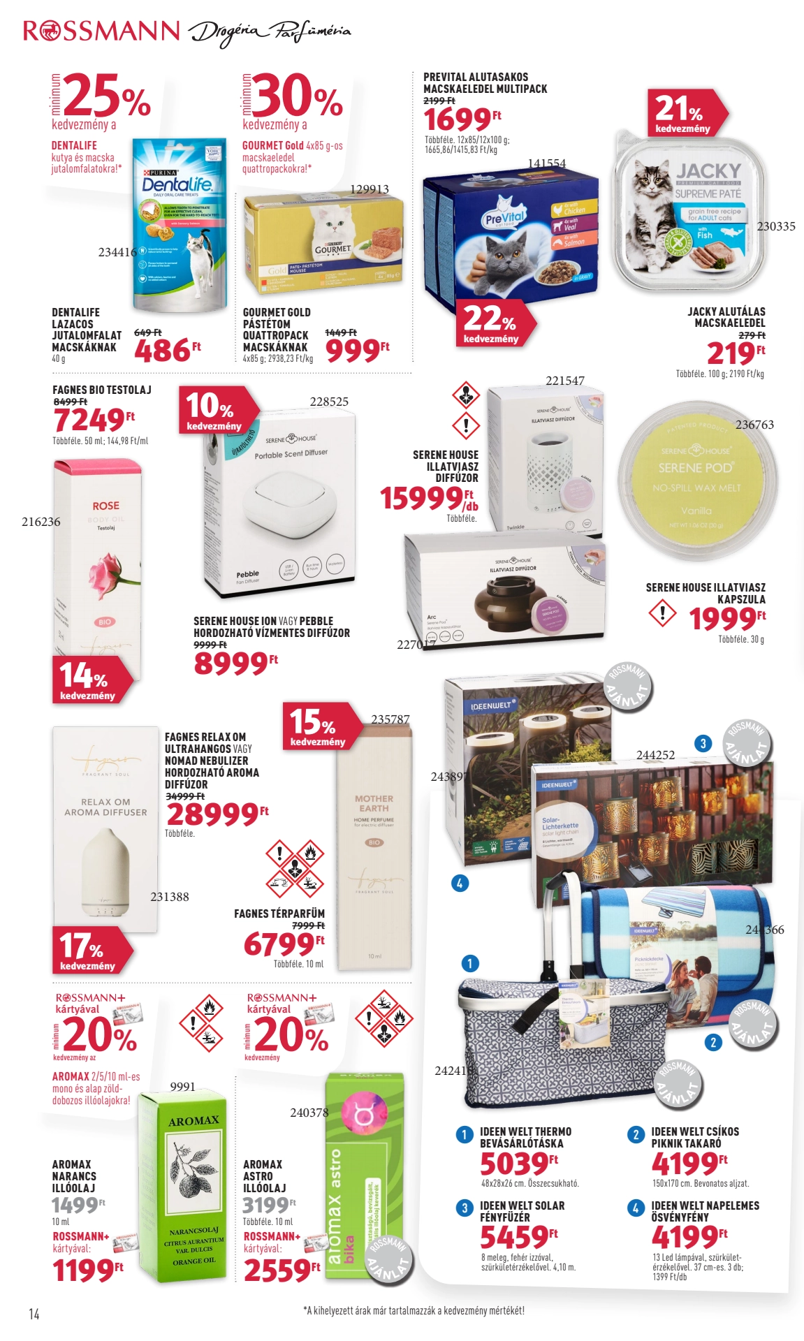 rossmann-parfumeria akciós újság 16 oldal