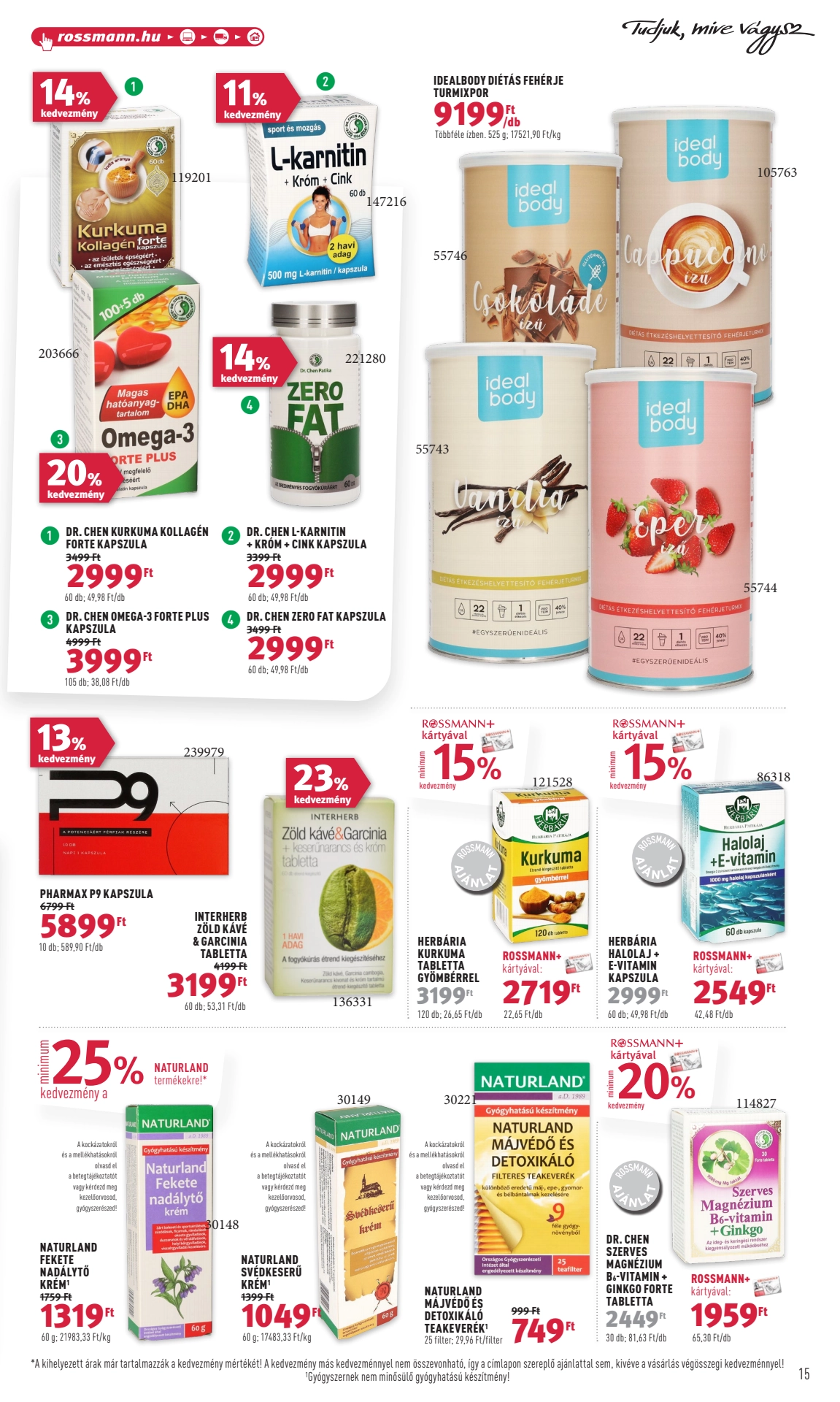 rossmann-parfumeria akciós újság 17 oldal