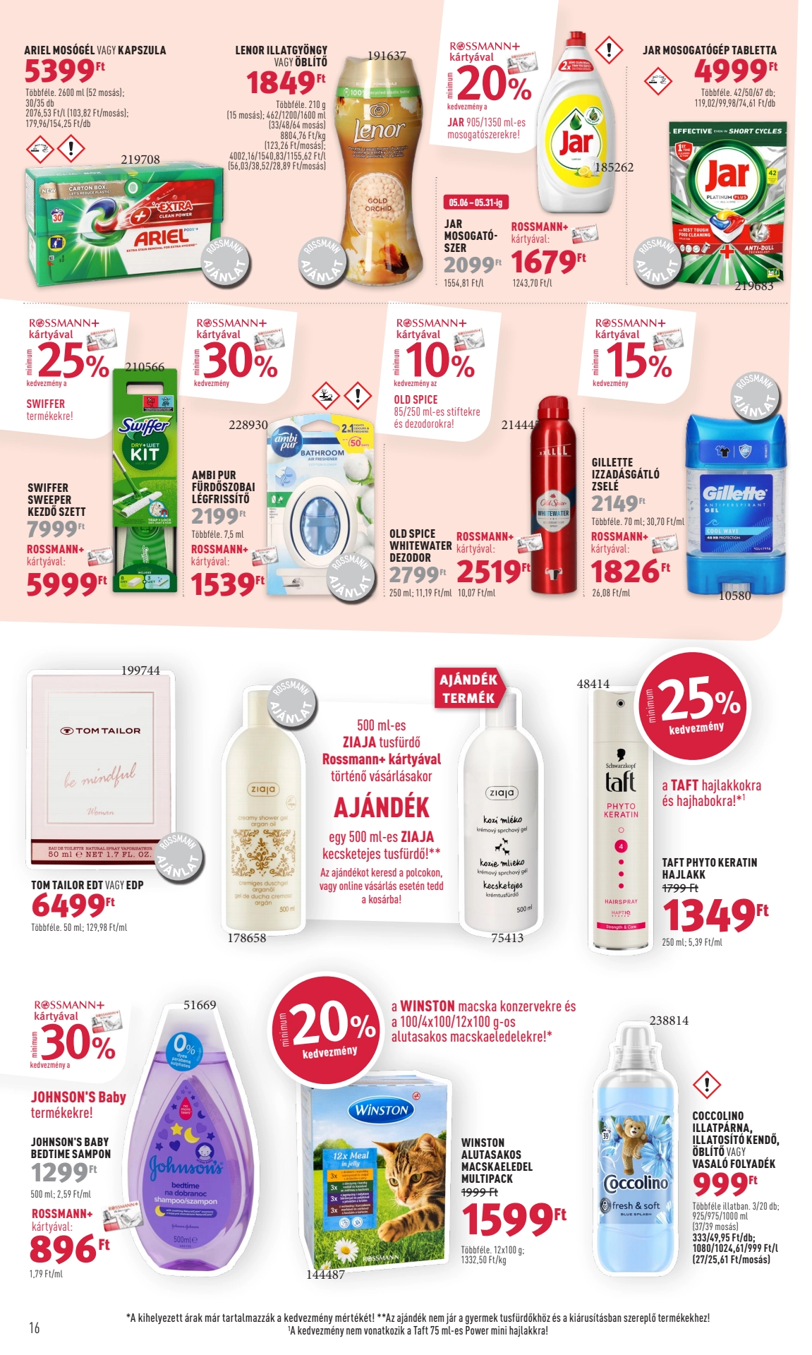 rossmann-parfumeria akciós újság 18 oldal