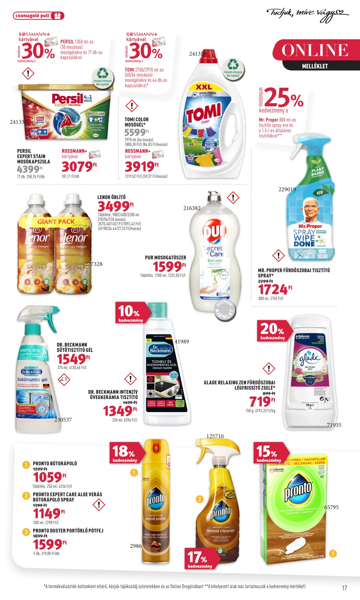 rossmann-parfumeria akciós újság 19 oldal