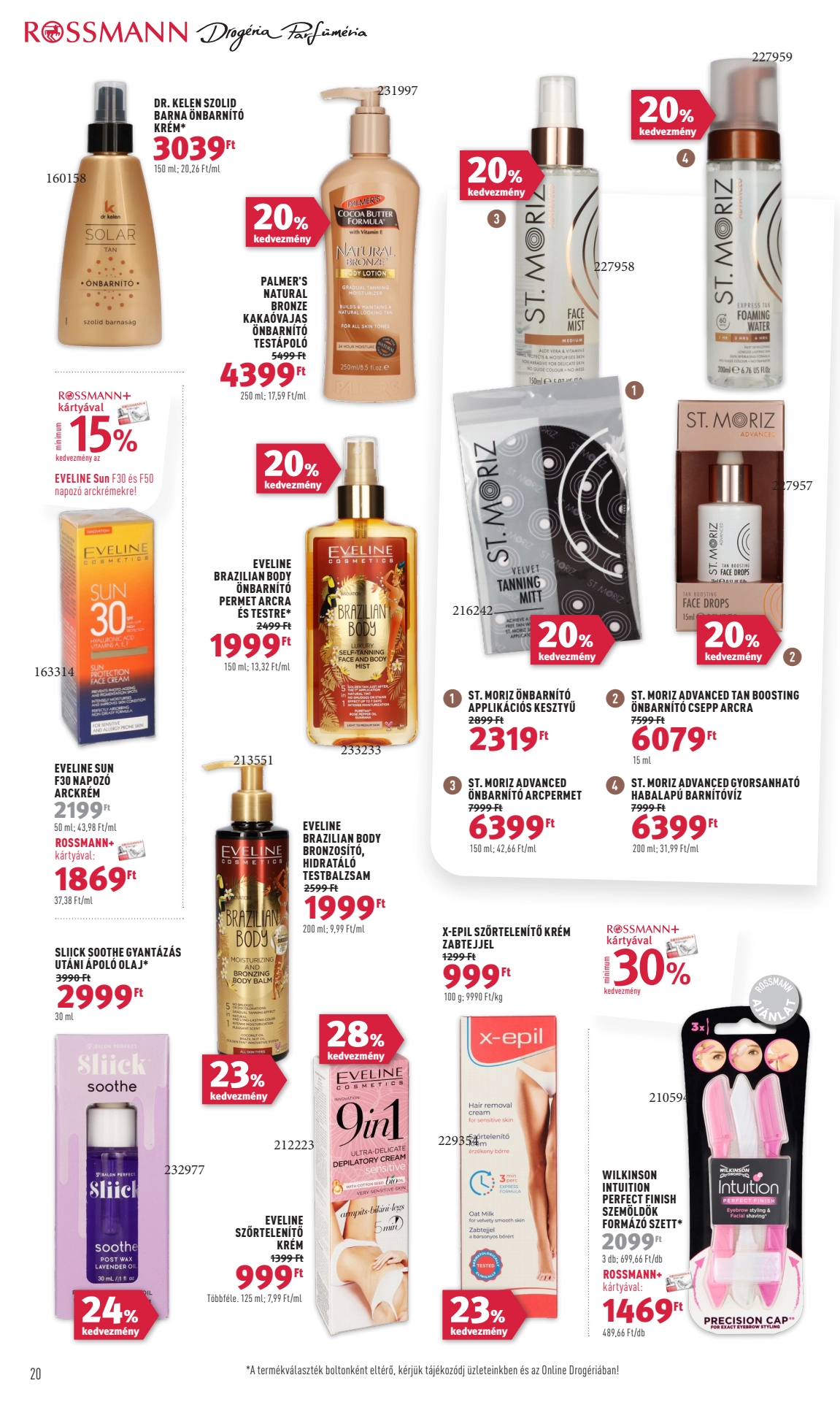 rossmann-parfumeria akciós újság 22 oldal