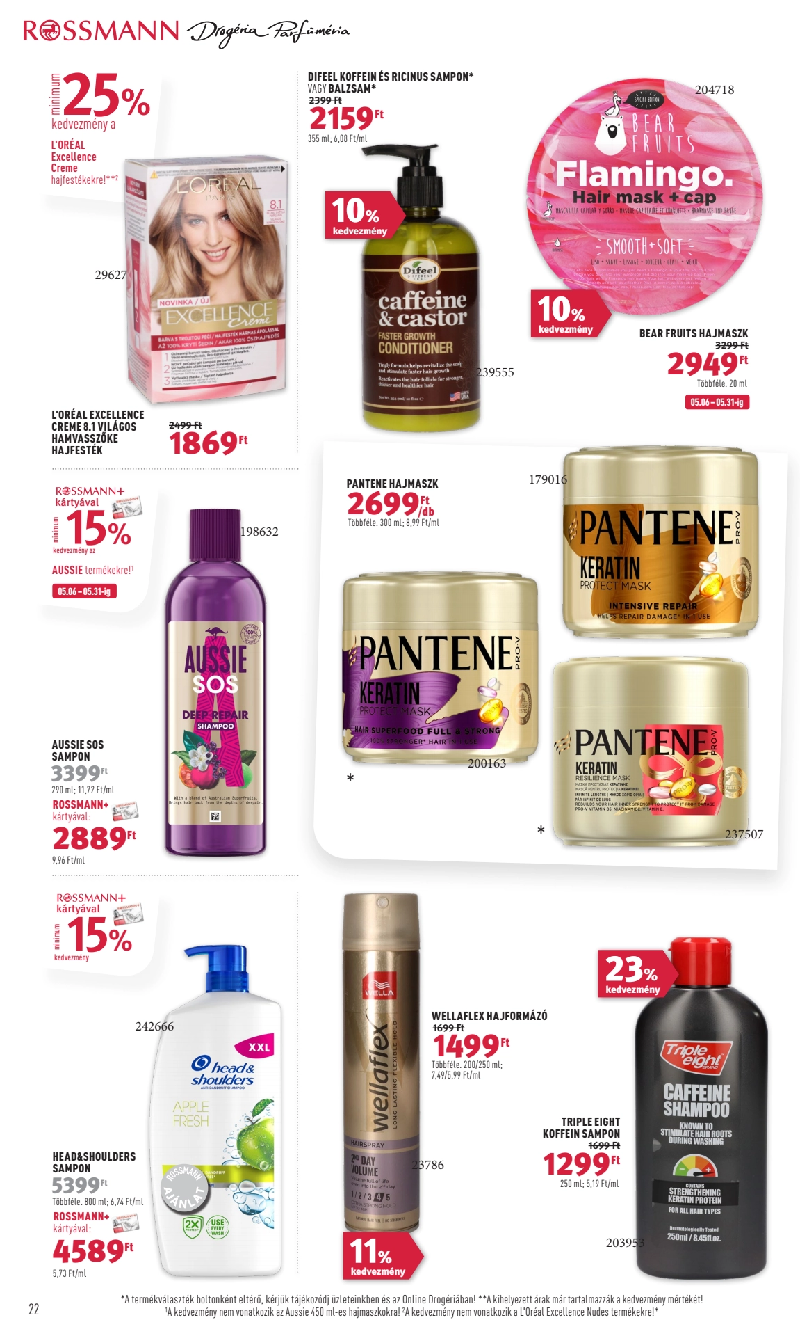 rossmann-parfumeria akciós újság 24 oldal