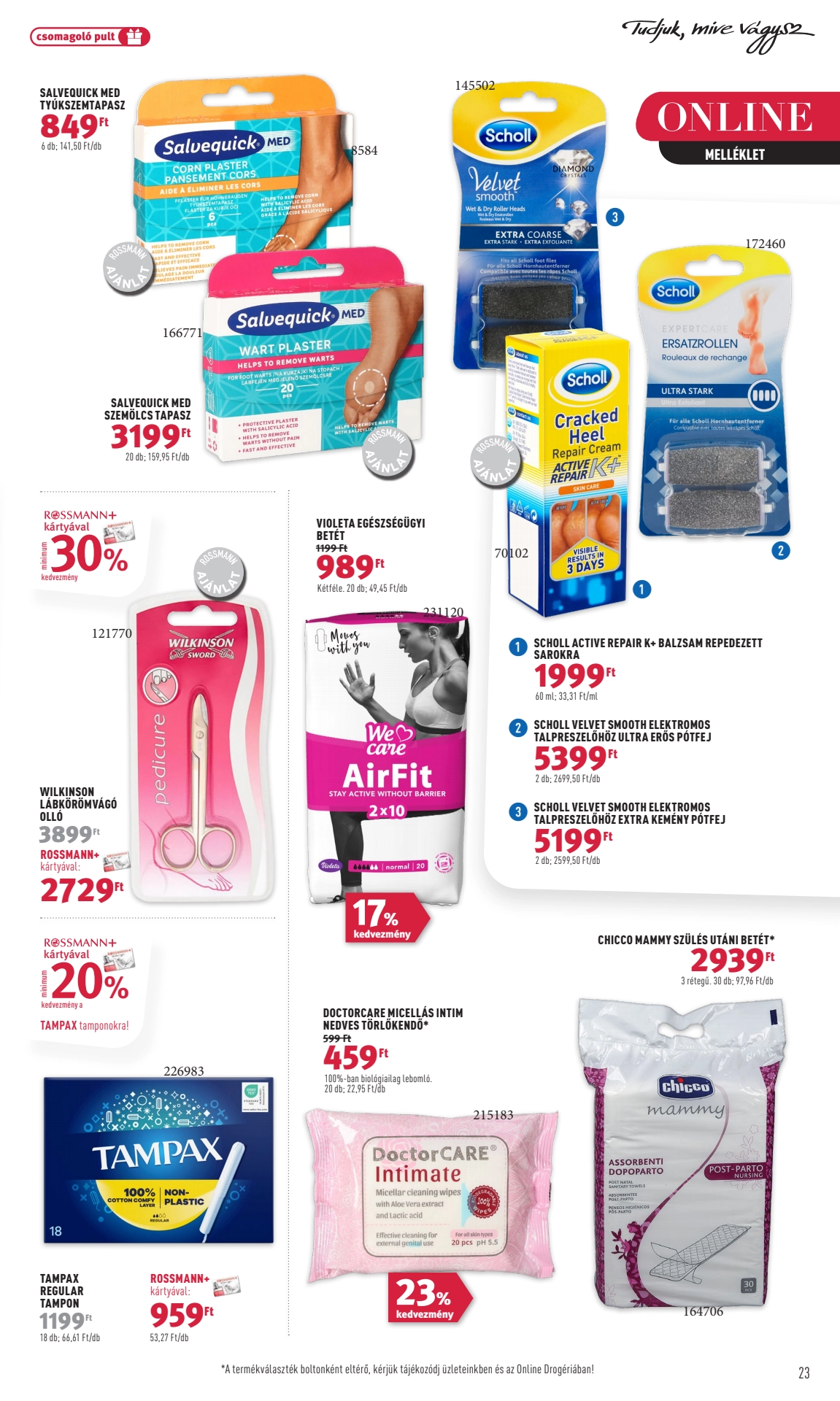 rossmann-parfumeria akciós újság 25 oldal