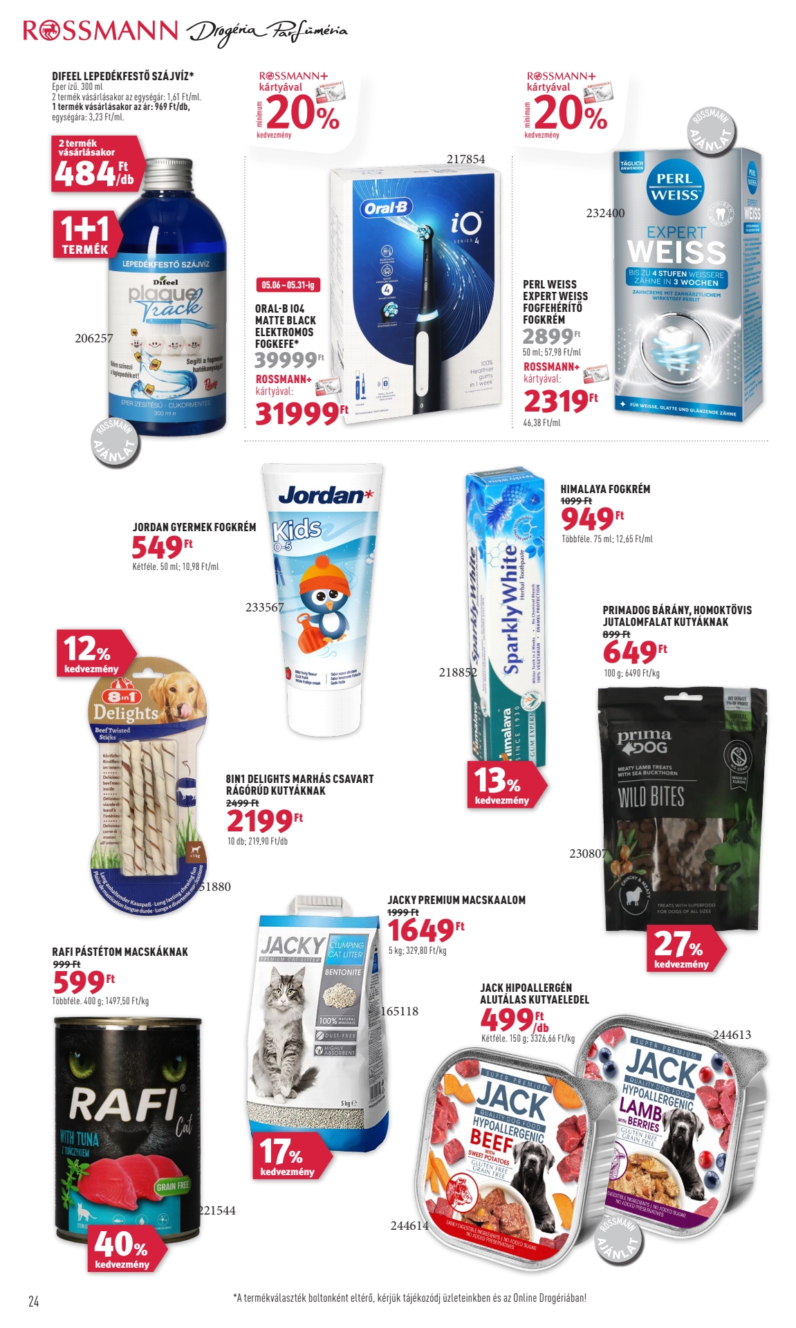 rossmann-parfumeria akciós újság 26 oldal