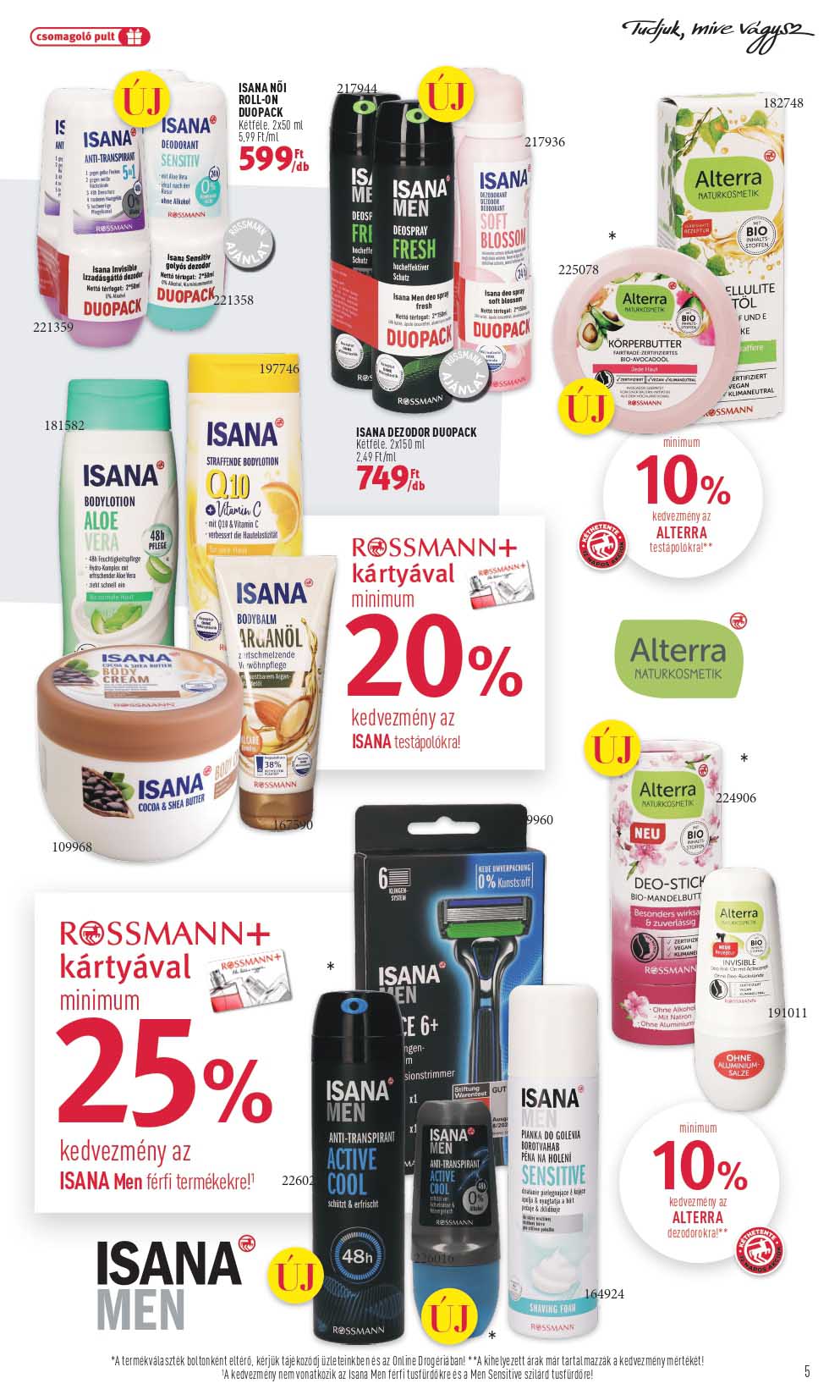 rossmann-sajat-markas akciós újság 5 oldal