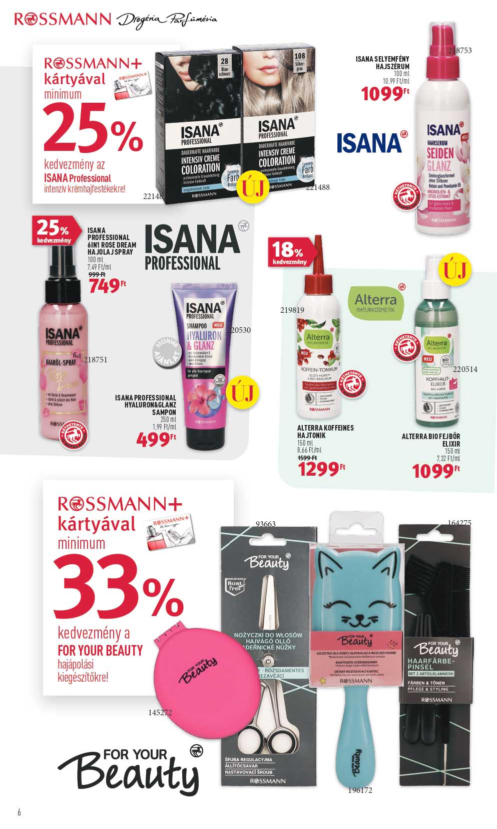 rossmann-sajat-markas akciós újság 6 oldal