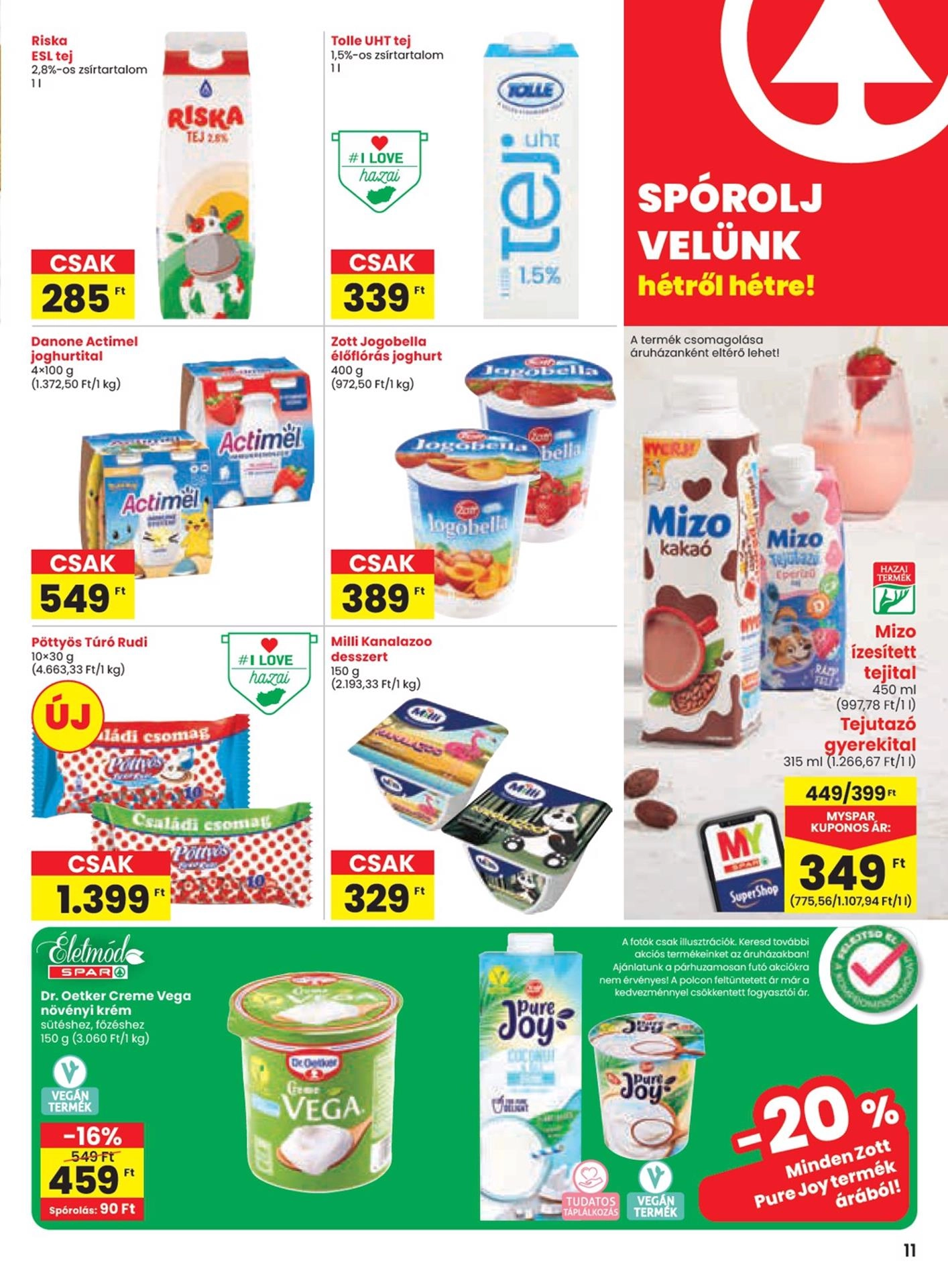 spar akciós újság 11 oldal