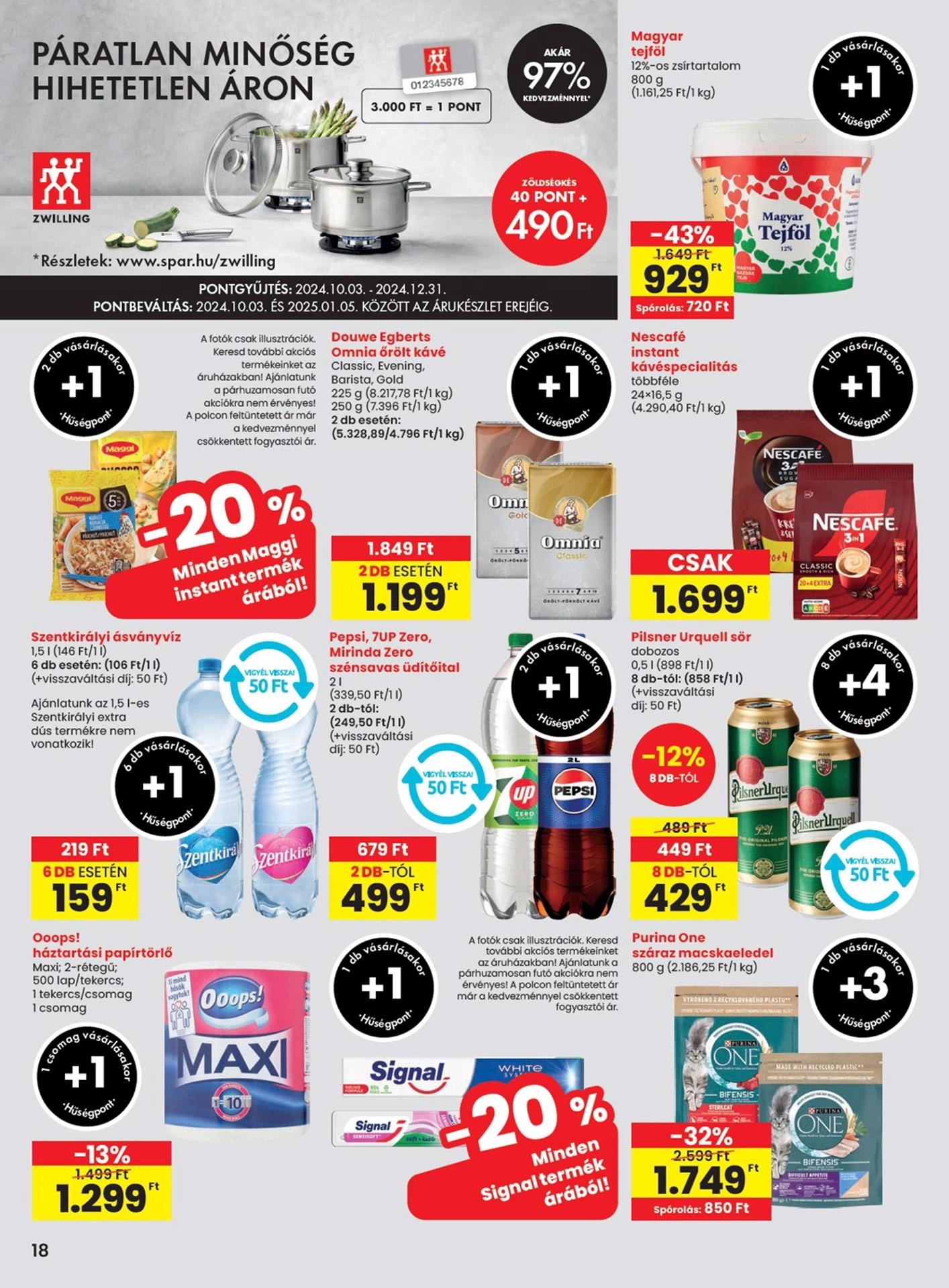 spar akciós újság 18 oldal