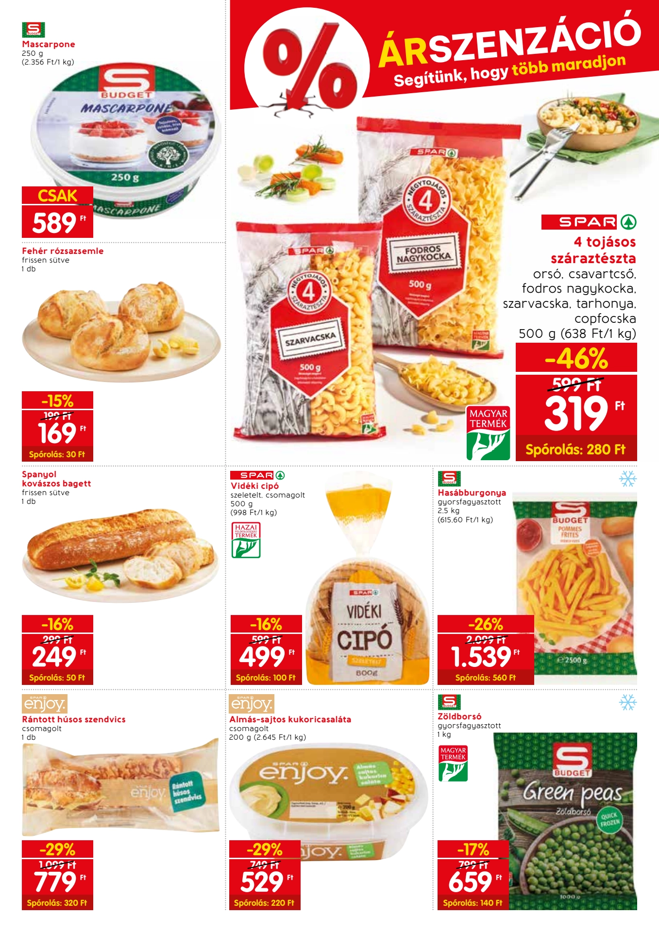 spar-bekescsaba-nyitas akciós újság 3 oldal