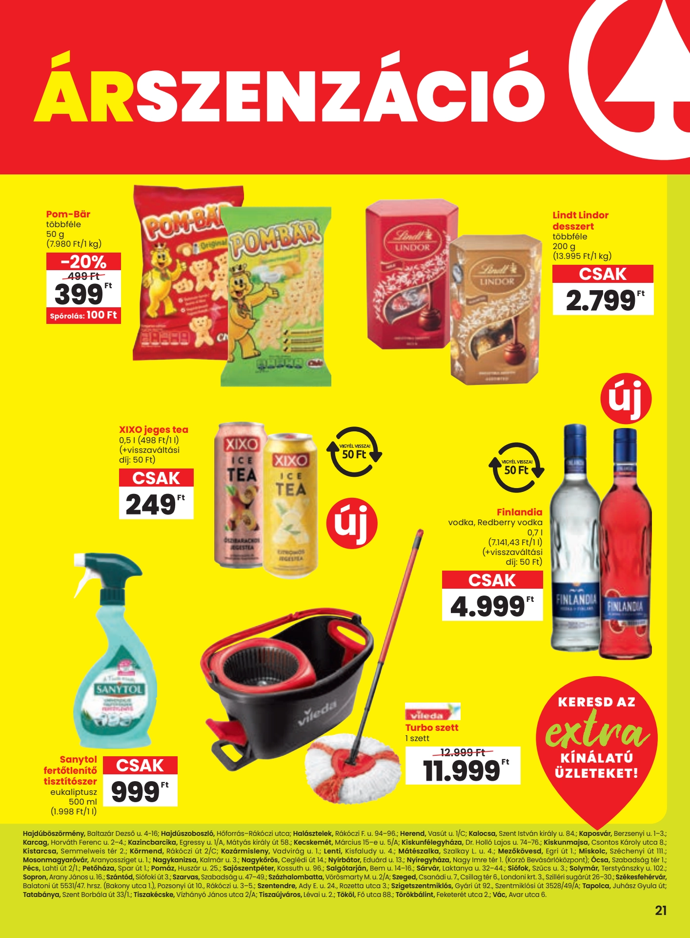 spar-extra akciós újság 2 oldal