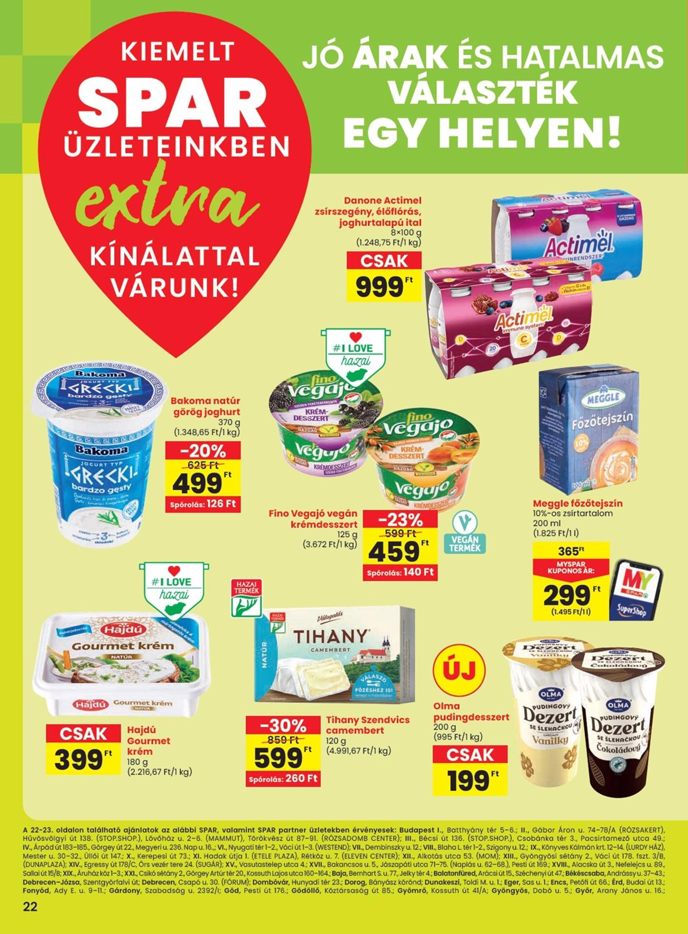 spar-extra akciós újság 3 oldal