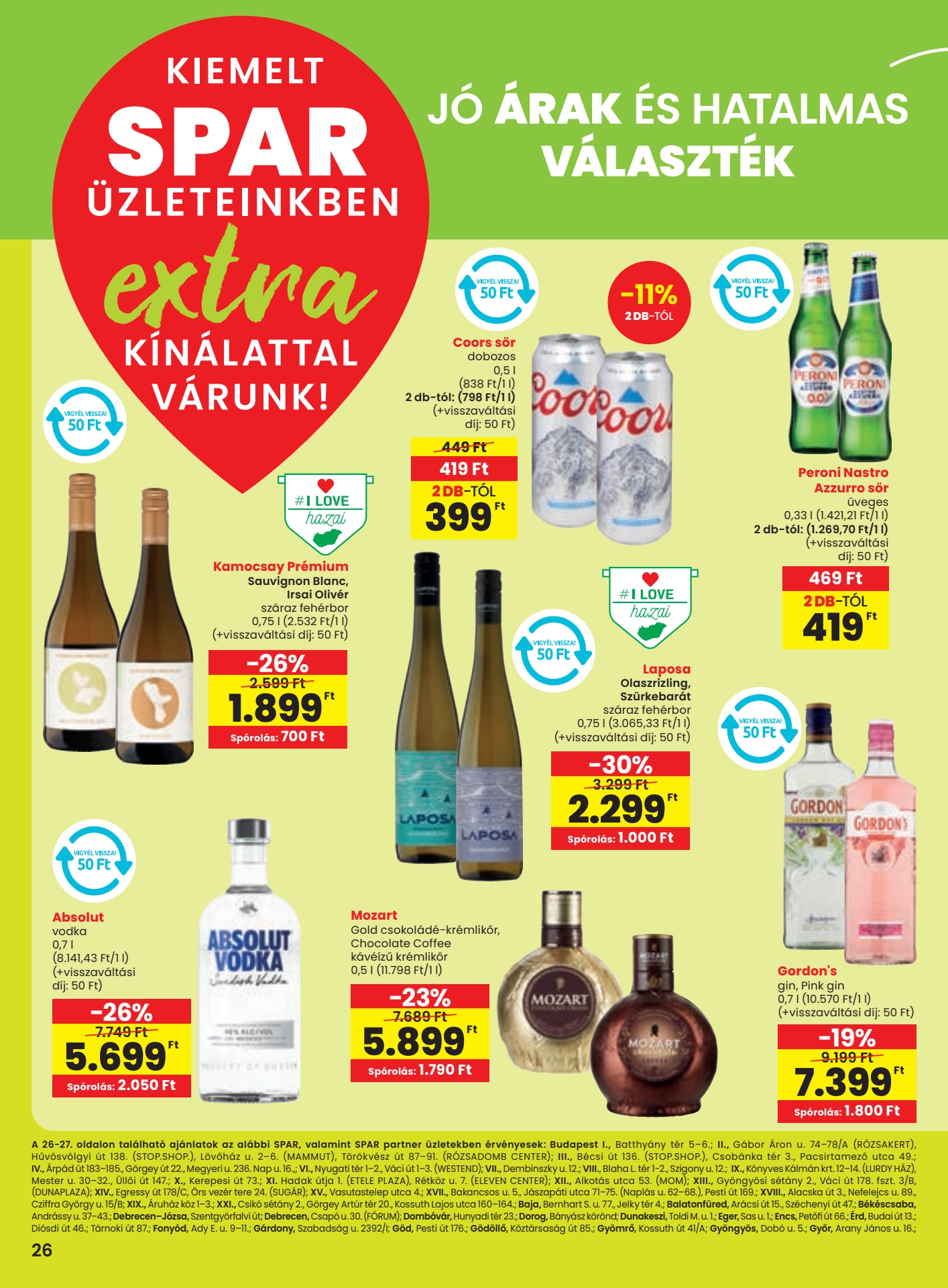 spar-extra akciós újság 7 oldal