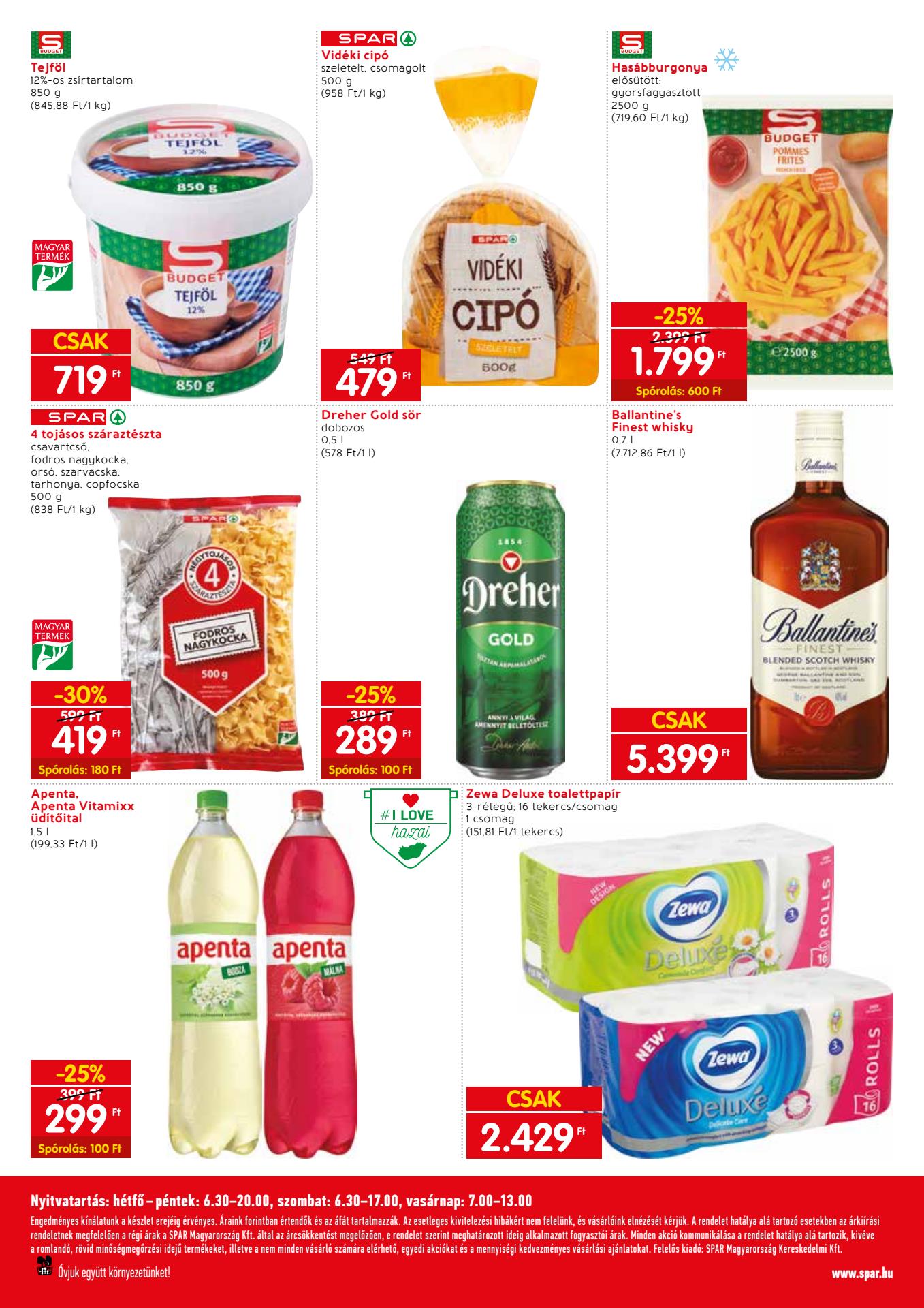 spar-market-kormend akciós újság 2 oldal