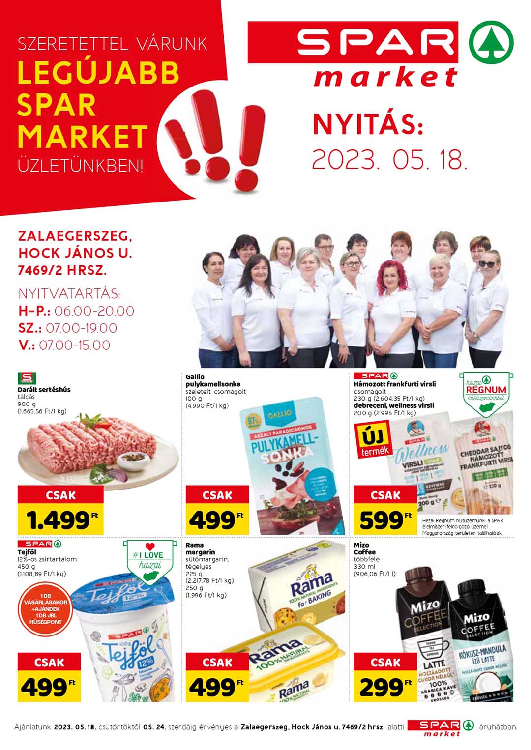 spar-market-zalaegerszeg akciós újság 1 oldal