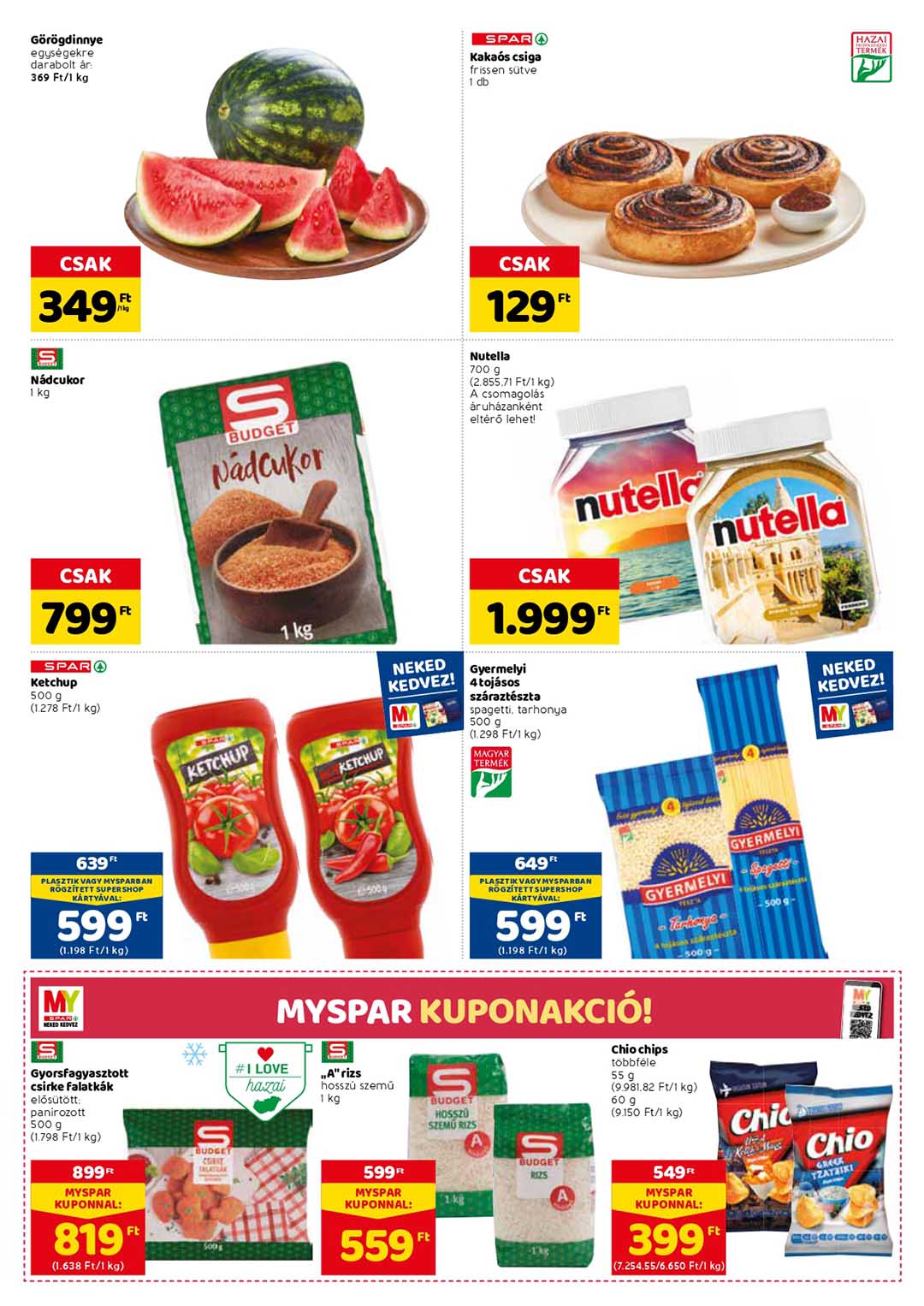 spar-market-zalaegerszeg akciós újság 3 oldal