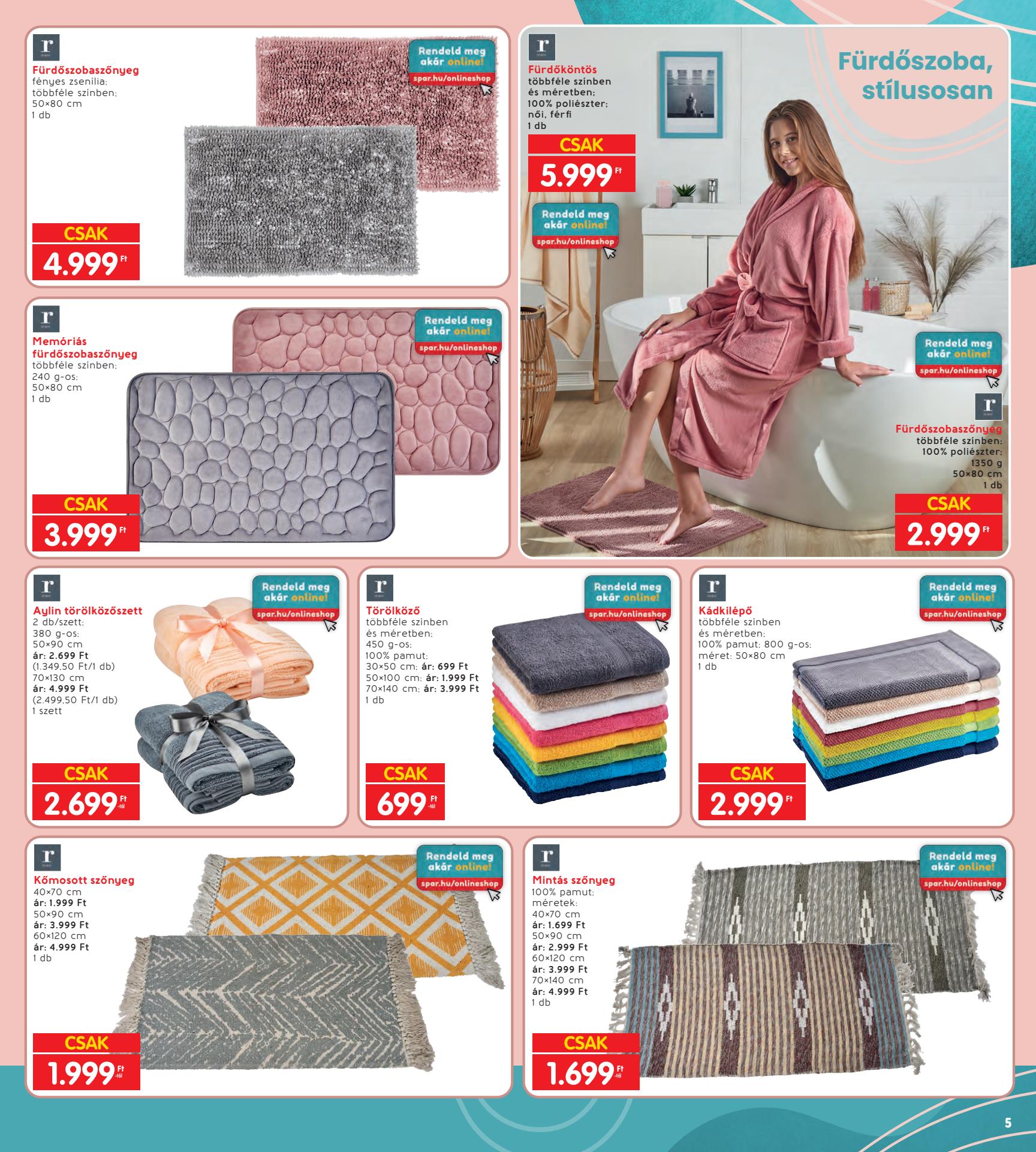 spar-textil akciós újság 5 oldal