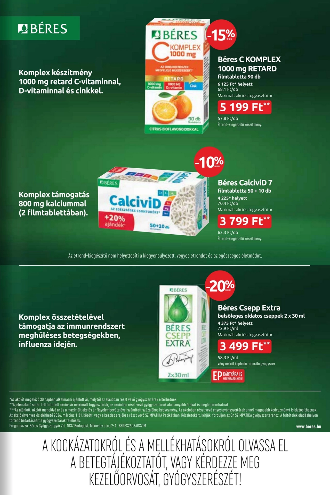 szimpatika akciós újság 22 oldal