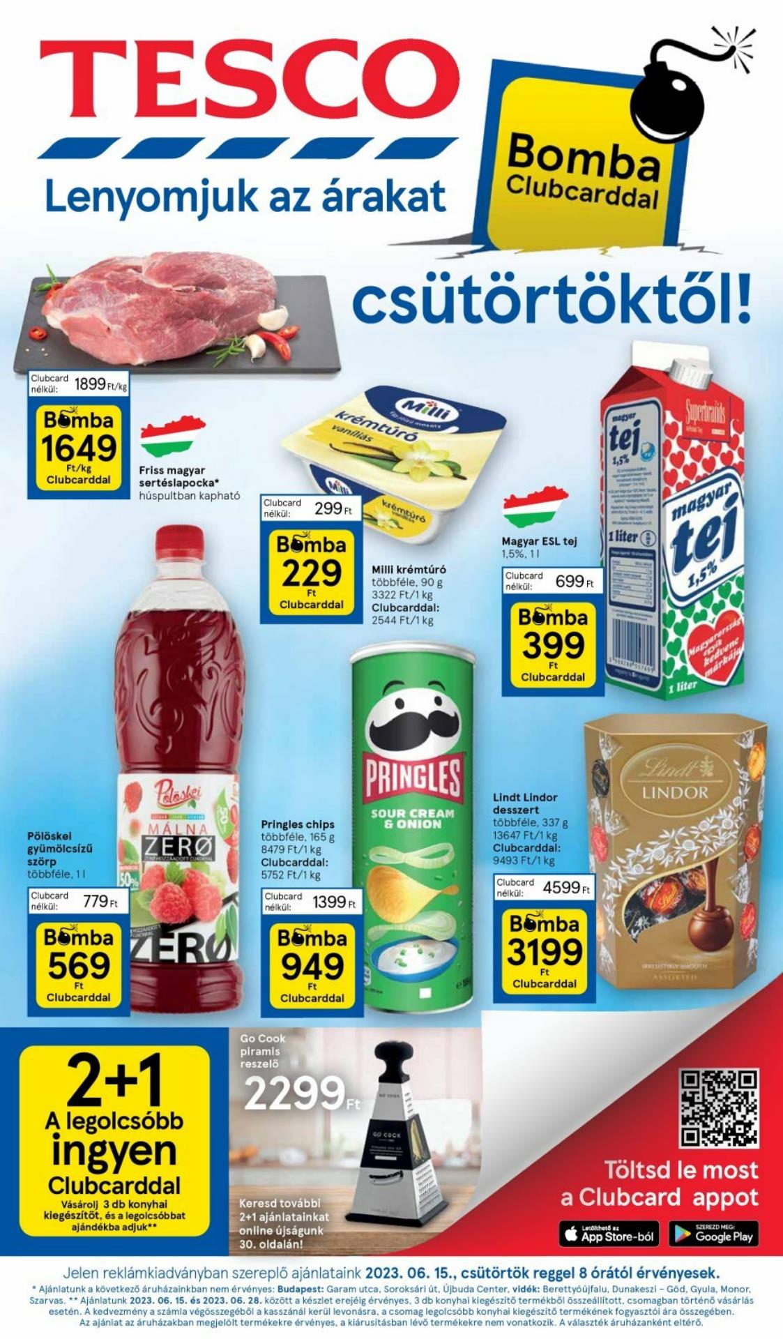 tesco akciós újság 1 oldal