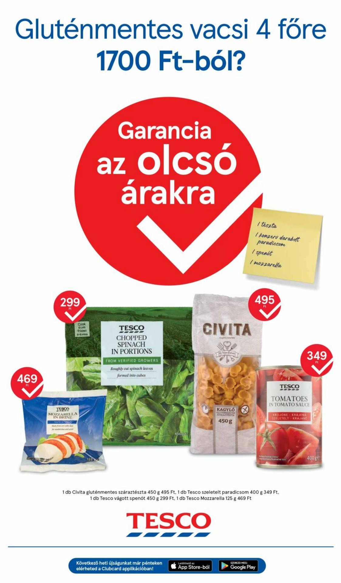 tesco akciós újság 5 oldal