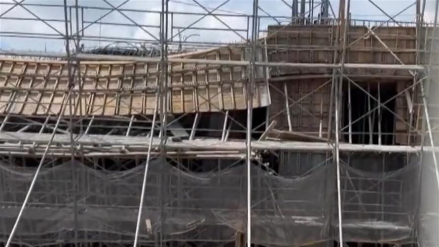 台南善化工地意外，46歲工人高空作業失足墜落10公尺，送醫搶救仍宣告不治。翻攝畫面