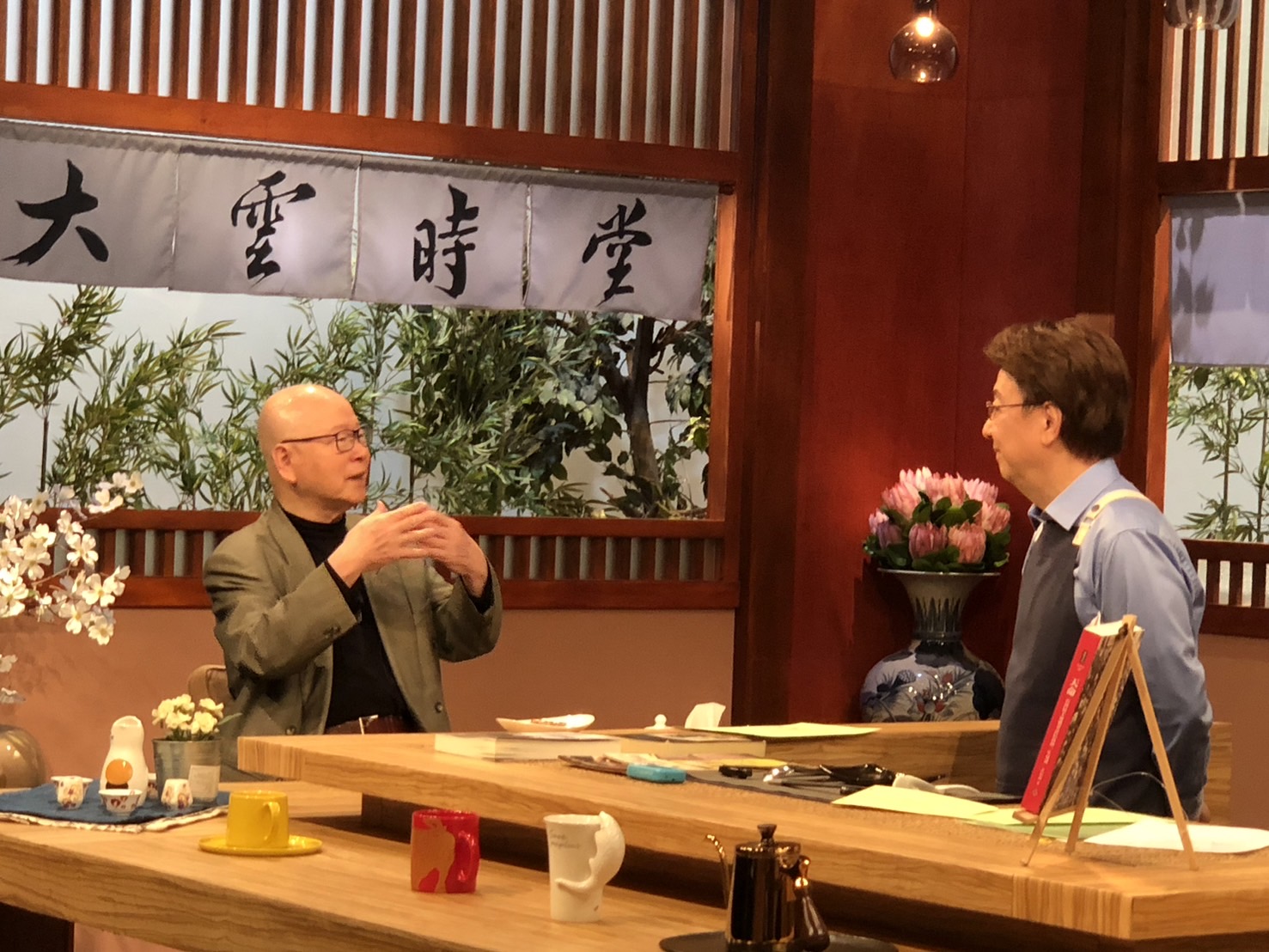  民進黨前主席許信良17日接受Youtube頻道《大雲時代》主持人李四端專訪。記者張麗娜攝