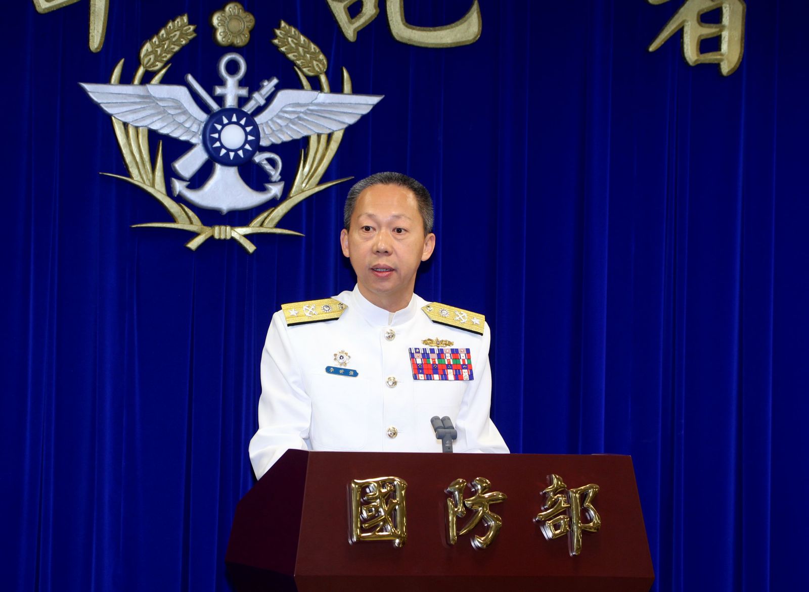 李世強中將接任國防部副部長，並晉升上將。資料照片