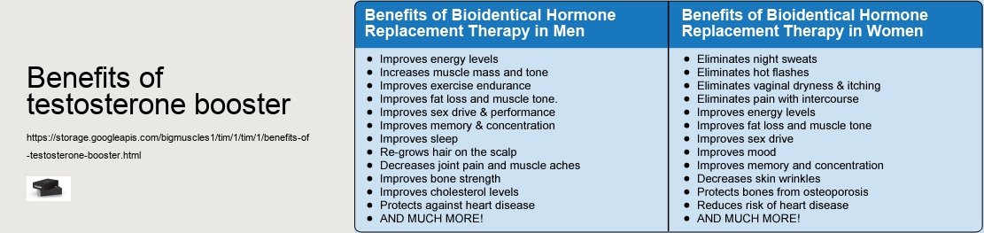 benefits of testosterone booster